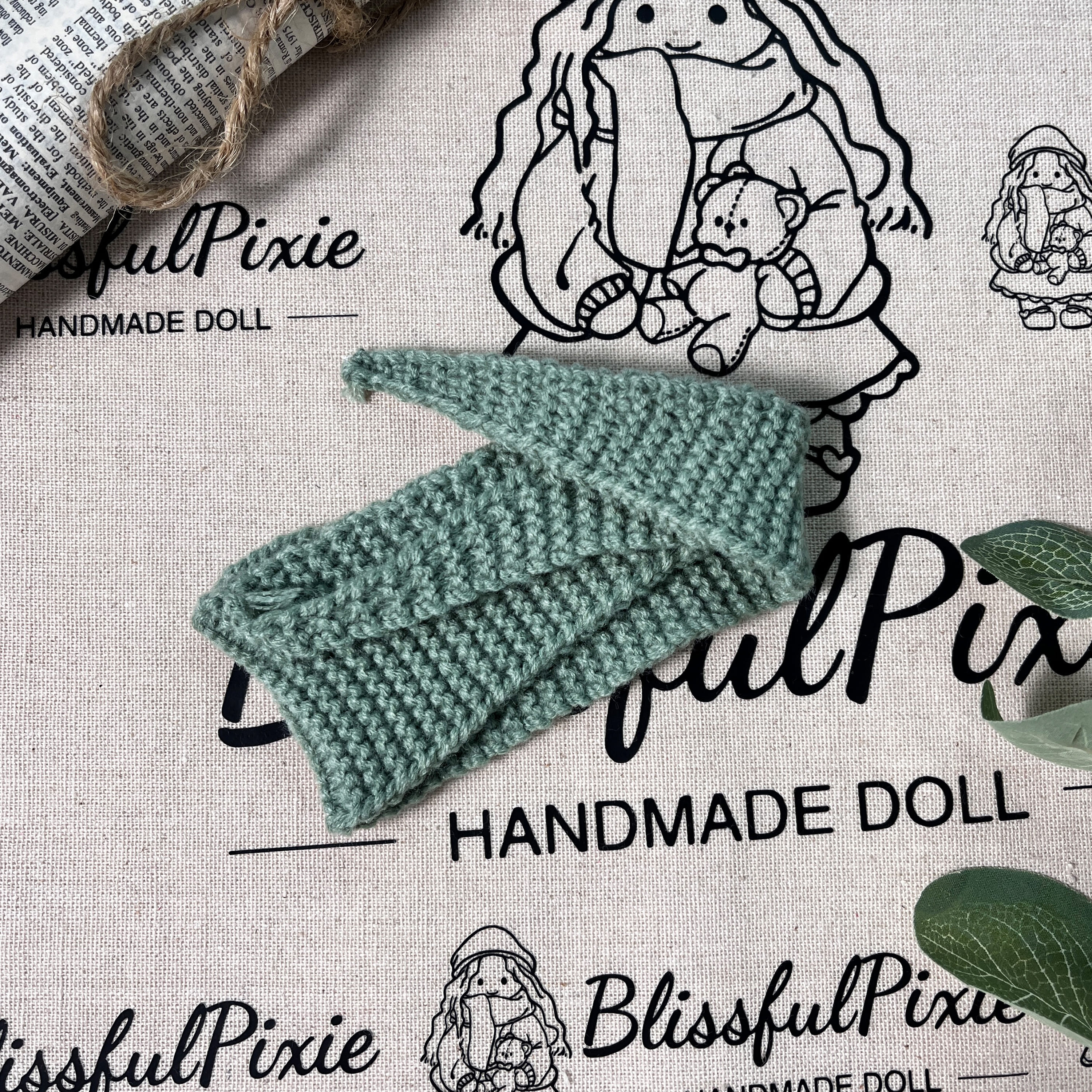 BlissfulPixie 12" Waldorf Handmade Doll Clothing Set Baby Girl Clothes Washable