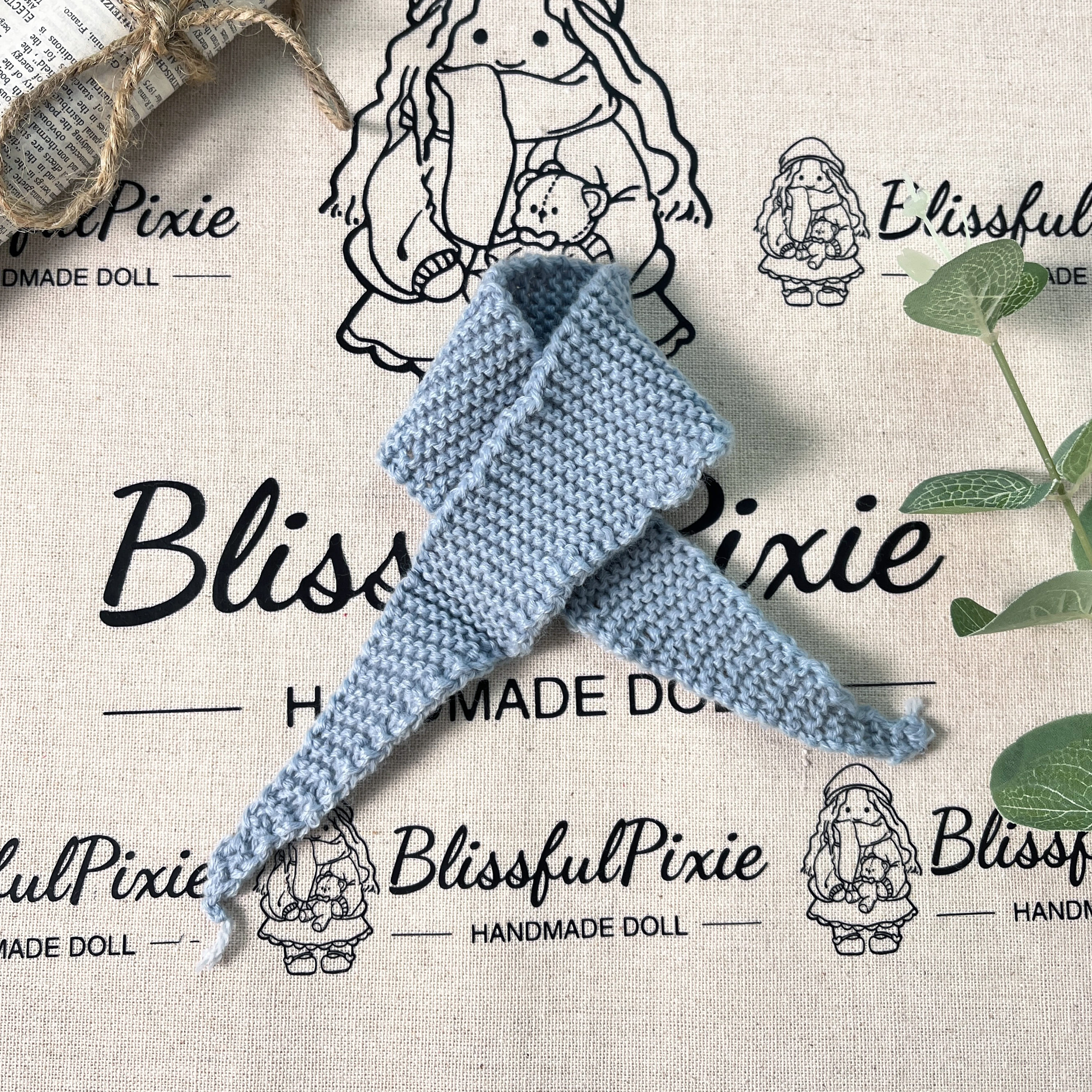 BlissfulPixie 12" Waldorf Handmade Doll Clothing Set Baby Girl Clothes Washable