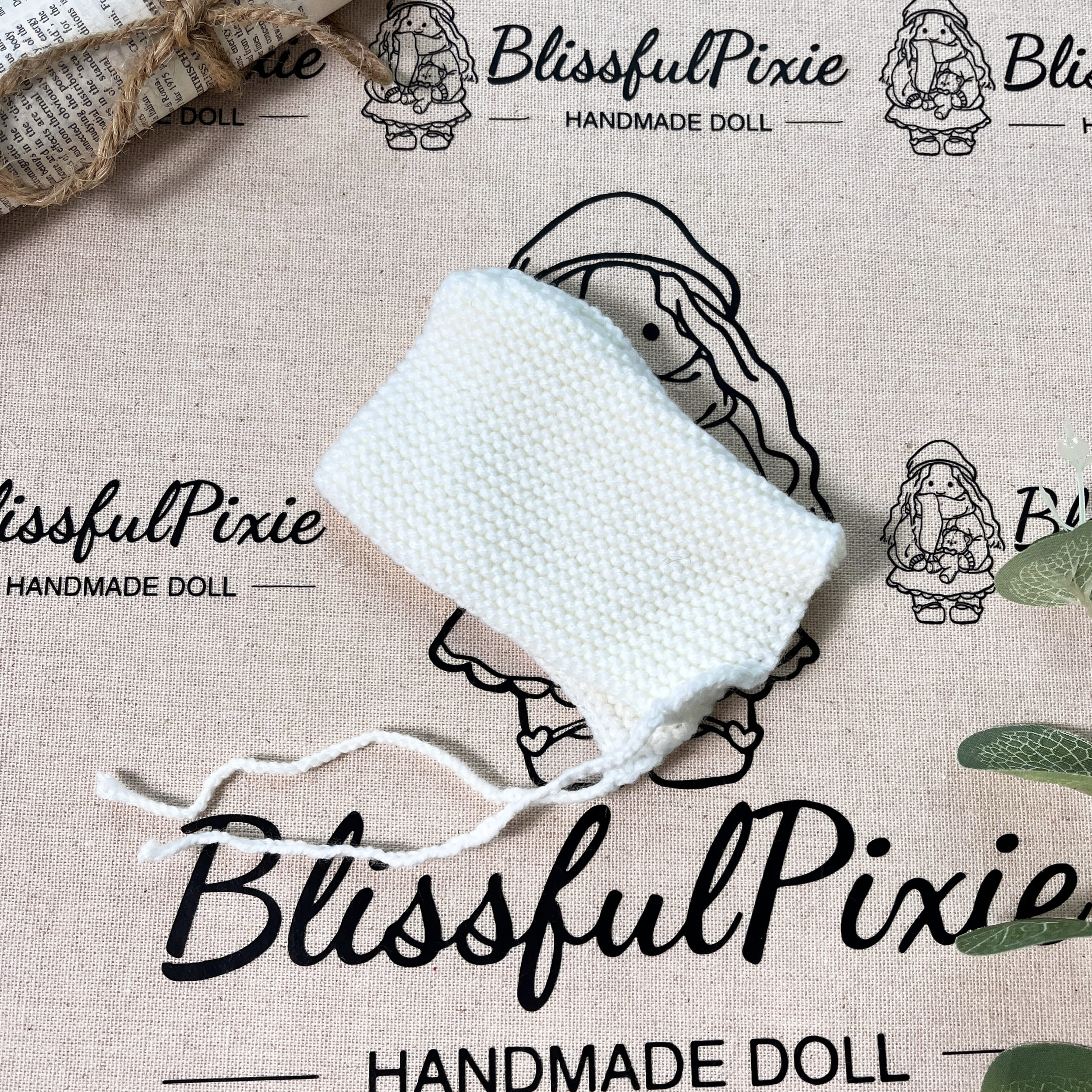 BlissfulPixie 12" Waldorf Handmade Doll Clothing Set Baby Girl Clothes Washable