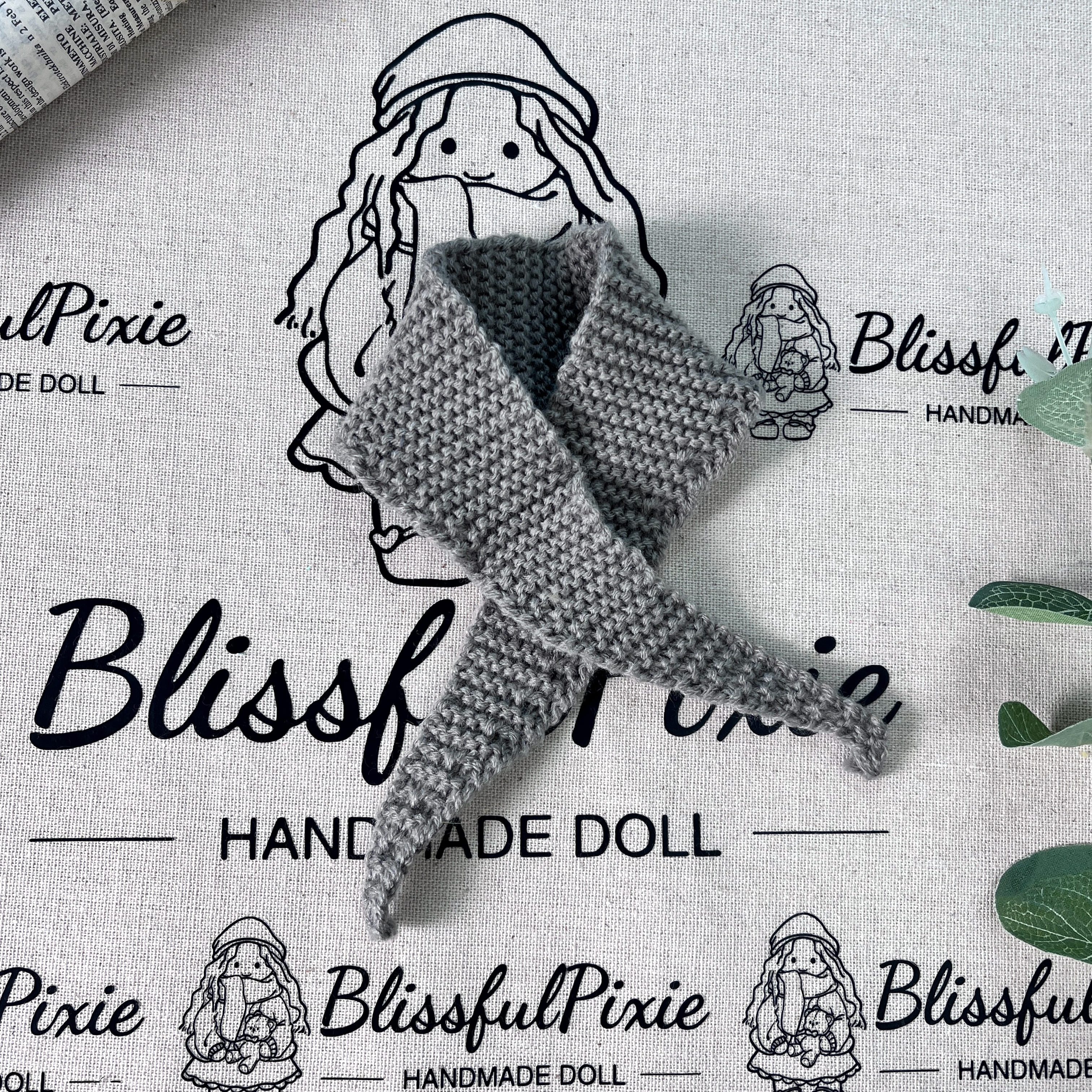 BlissfulPixie 12" Waldorf Handmade Doll Clothing Set Baby Girl Clothes Washable