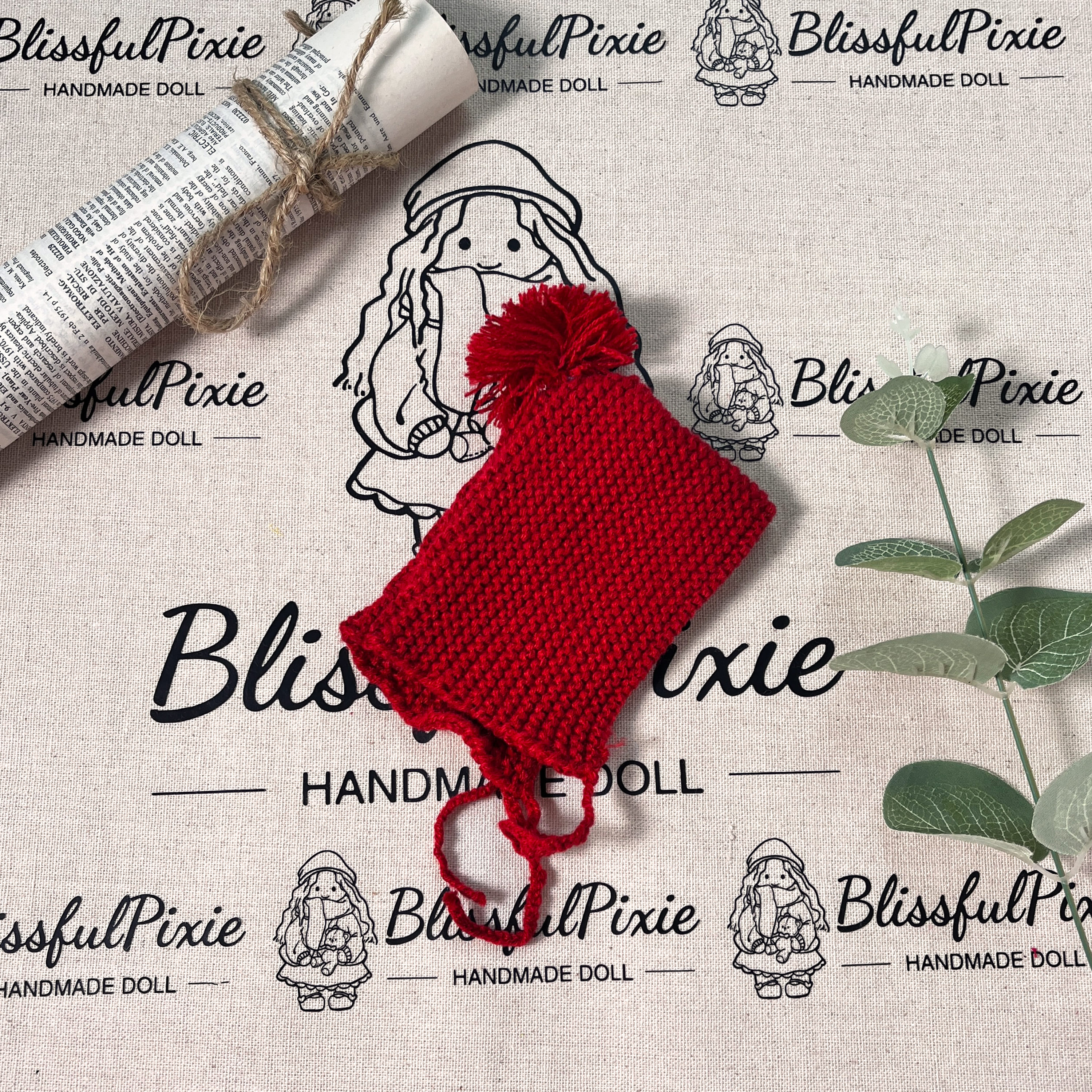 BlissfulPixie 12" Waldorf Handmade Doll Clothing Set Baby Girl Clothes Washable