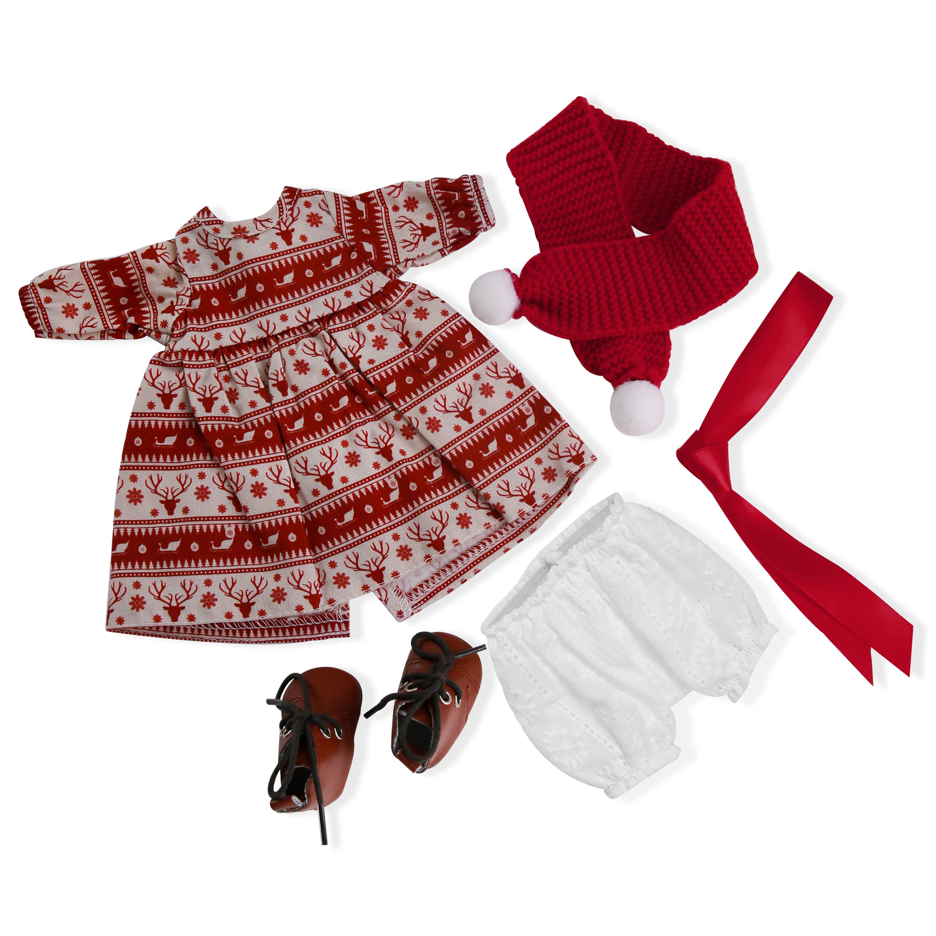 BlissfulPixie 12" Waldorf Handmade Doll Clothing Set Baby Girl Clothes Washable