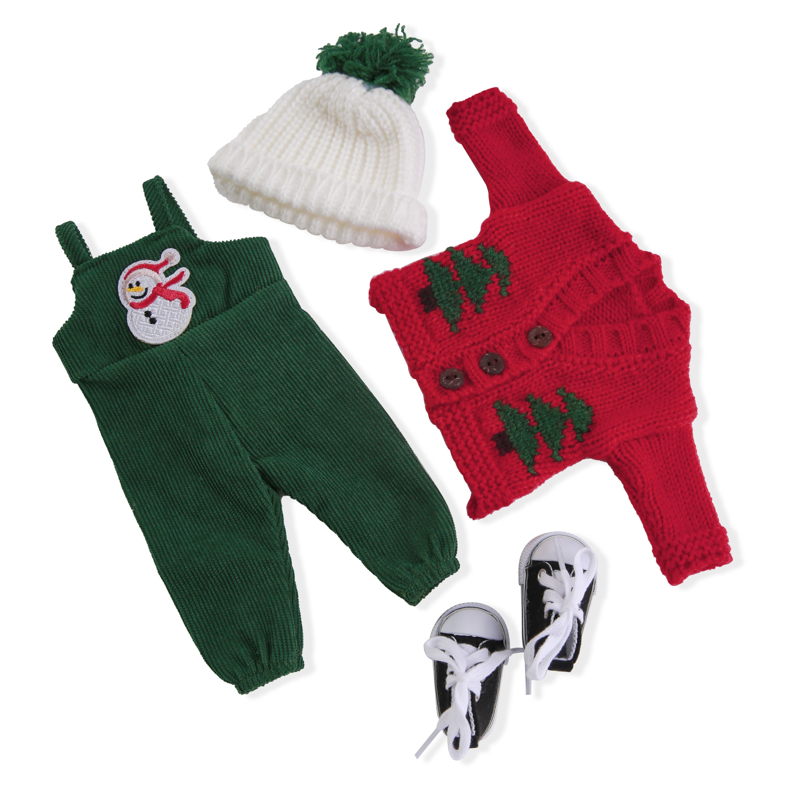 BlissfulPixie 12" Waldorf Handmade Doll Clothing Set Baby Girl Clothes Washable