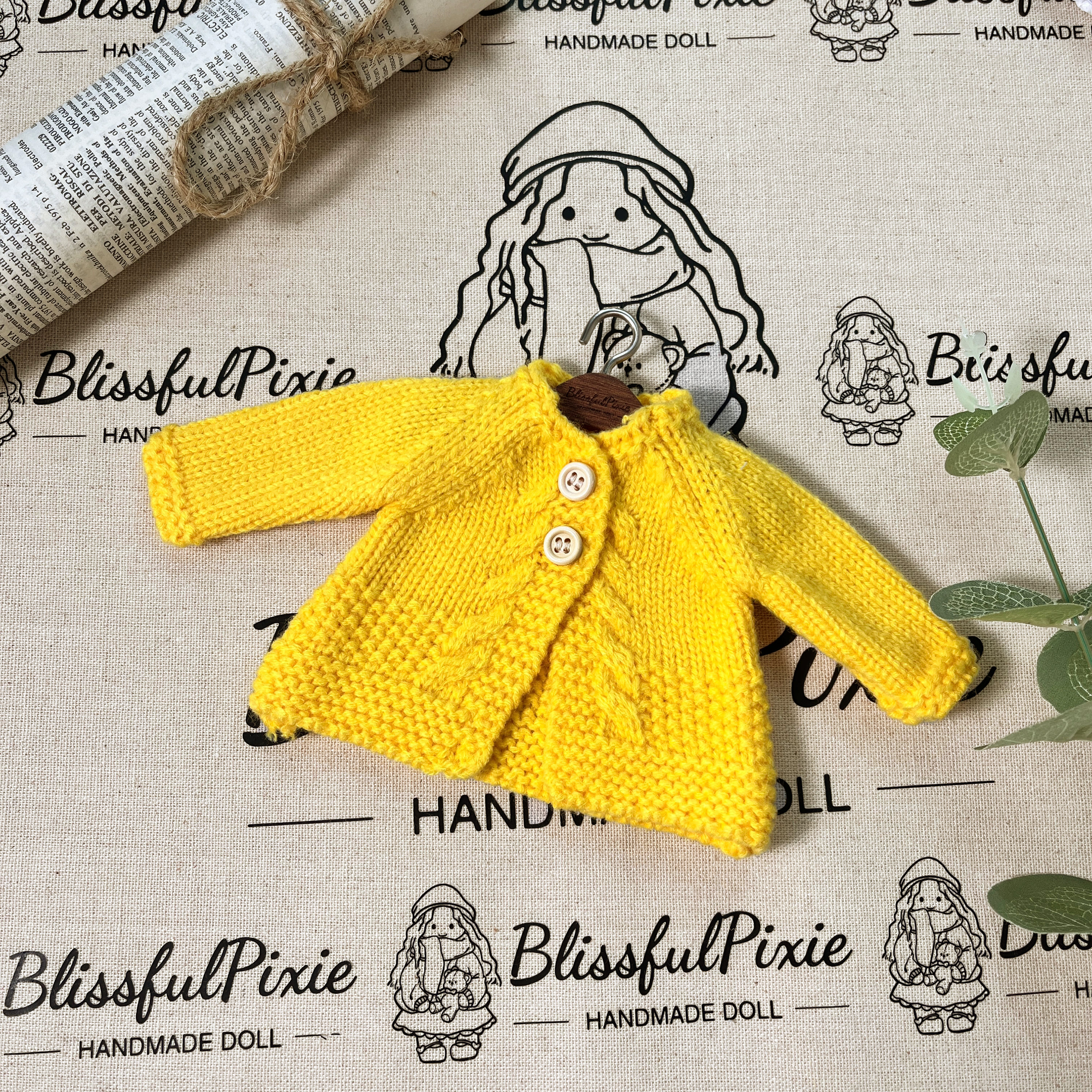 BlissfulPixie 12" Waldorf Handmade Doll Clothing Set Baby Girl Clothes Washable