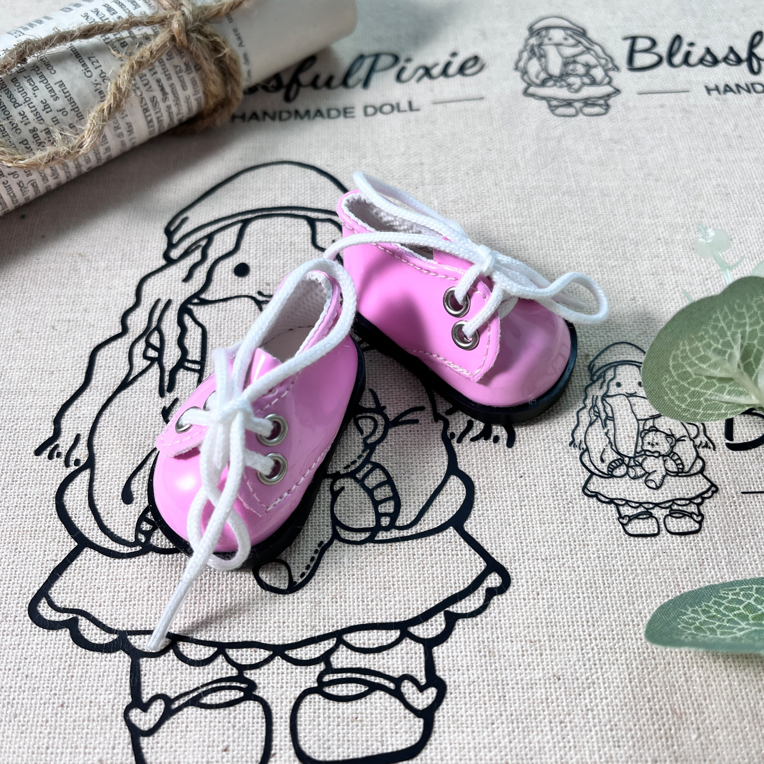 BlissfulPixie 12" Waldorf Handmade Doll Clothing Set Baby Girl Clothes Washable