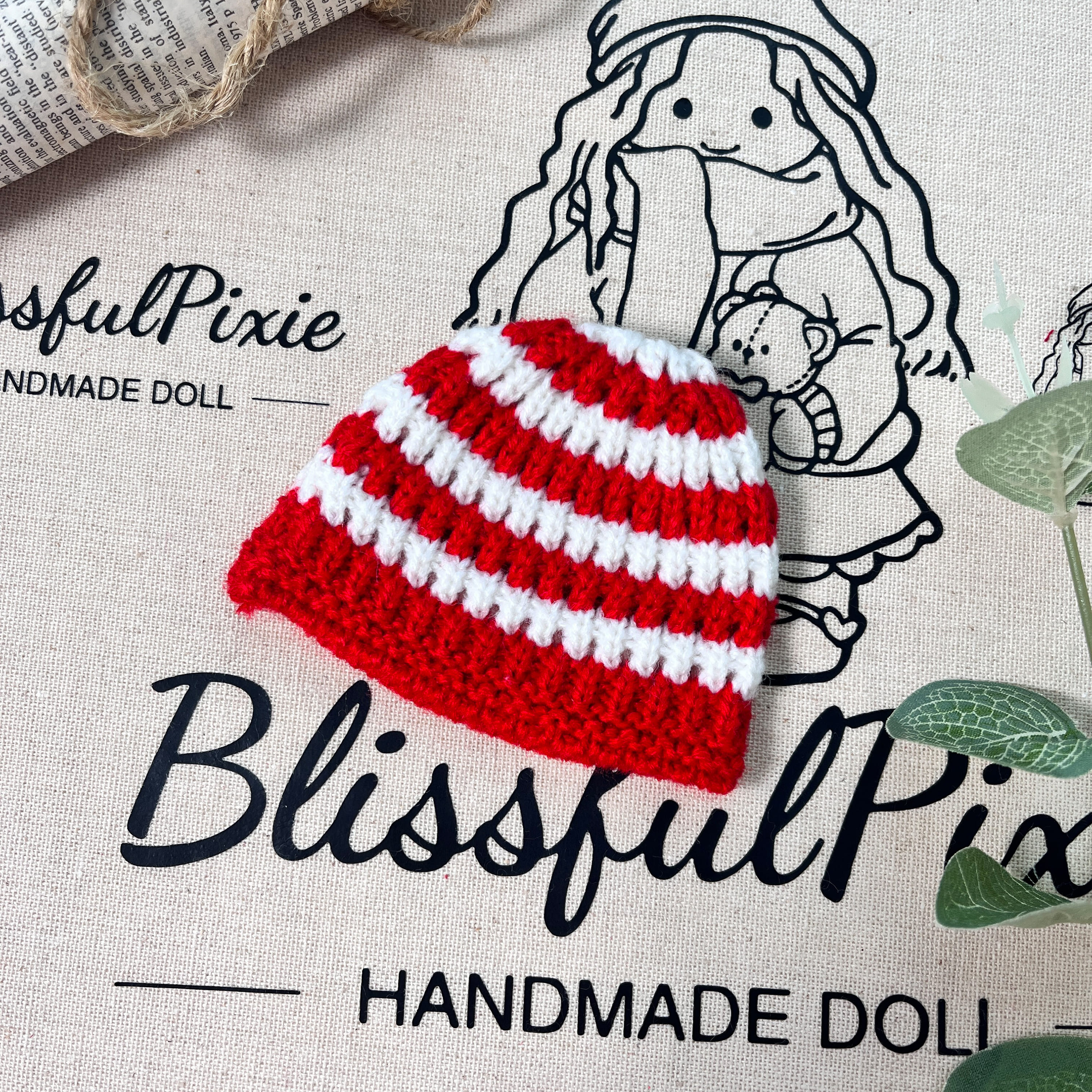 BlissfulPixie 12" Waldorf Handmade Doll Clothing Set Baby Girl Clothes Washable