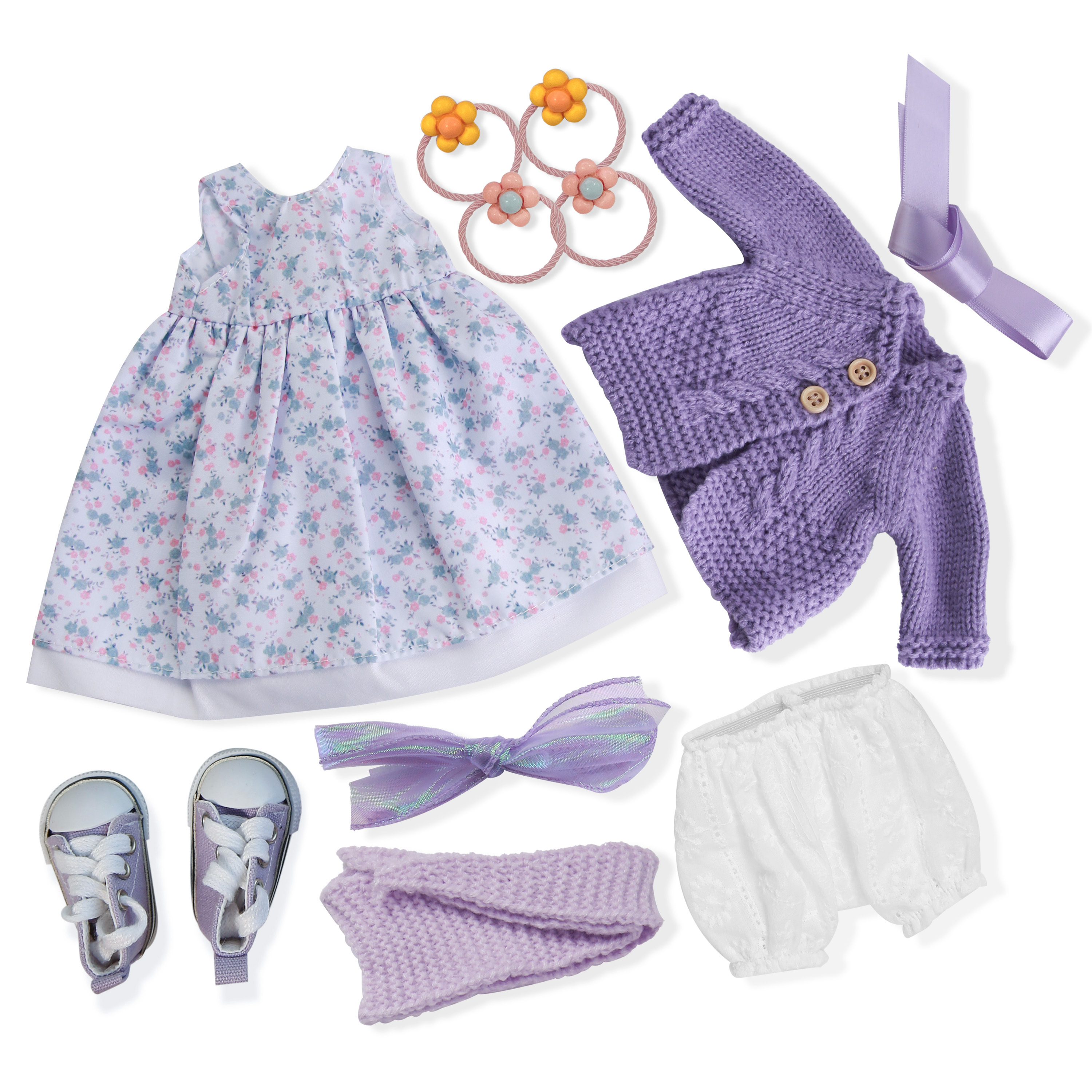 Handmade 12 Inch Waldorf Doll Clothes Set with Gift Box –Perfect for Girls' Birthday