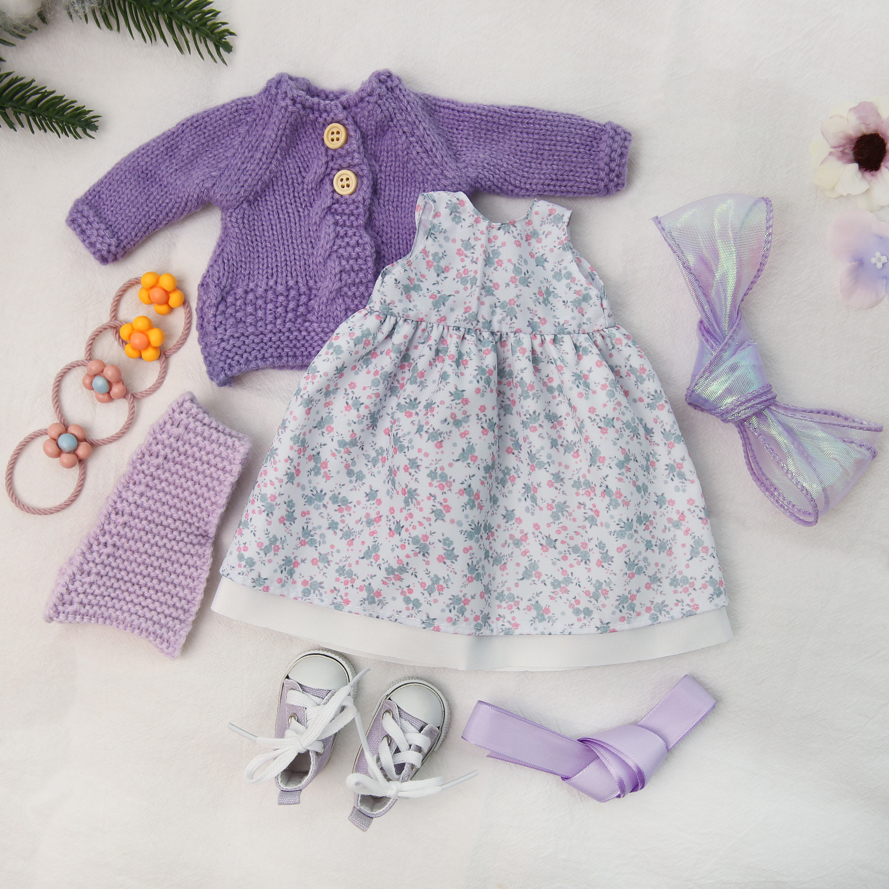 Handmade 12 Inch Waldorf Doll Clothes Set with Gift Box –Perfect for Girls' Birthday