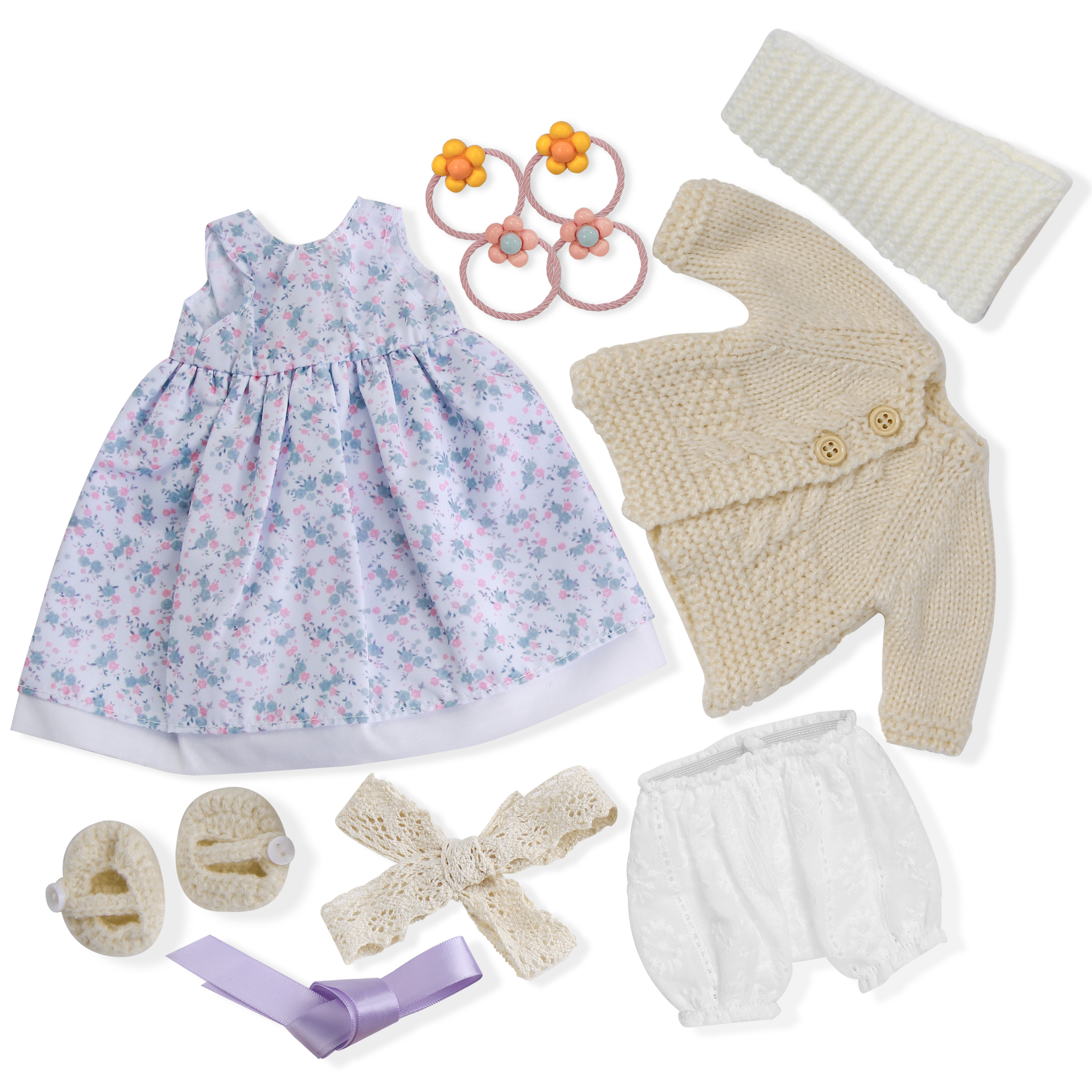 Waldorf 12 –Doll Clothes Set  –C Handmade Outfit with Beautiful Packaging