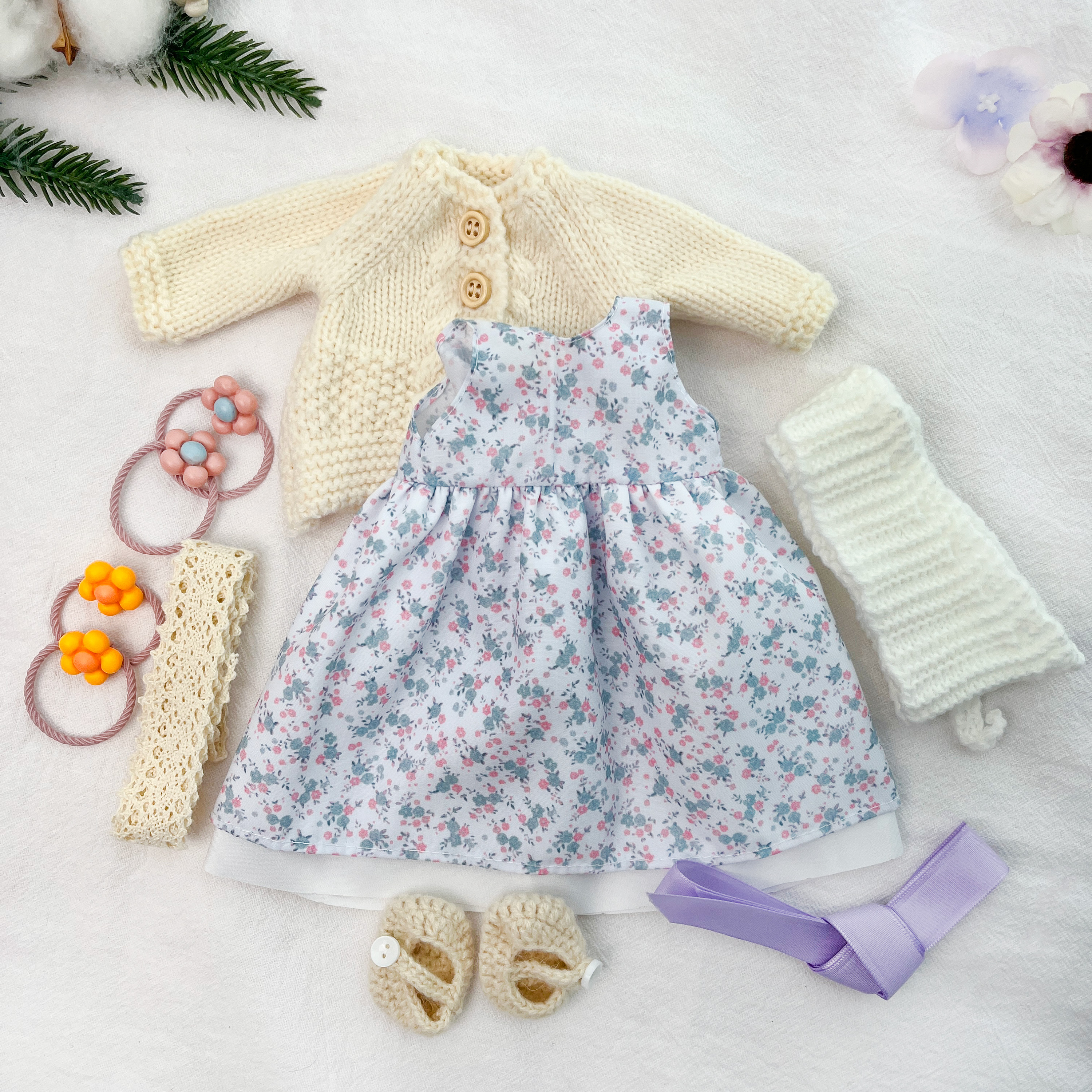 Waldorf 12 –Doll Clothes Set  –C Handmade Outfit with Beautiful Packaging