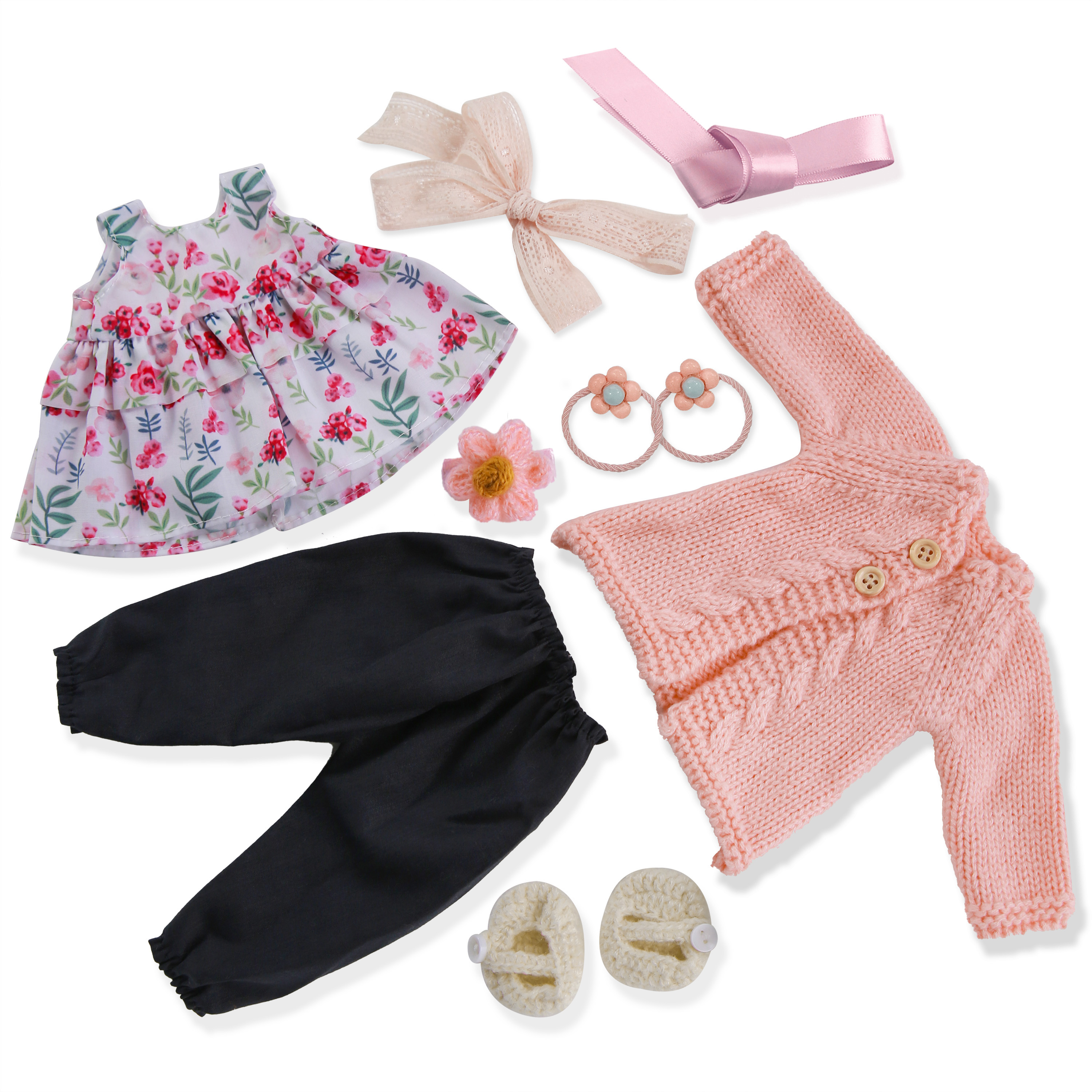 12 Inch Waldorf Doll Clothing Gift Set-Handmade Accessories for Girls