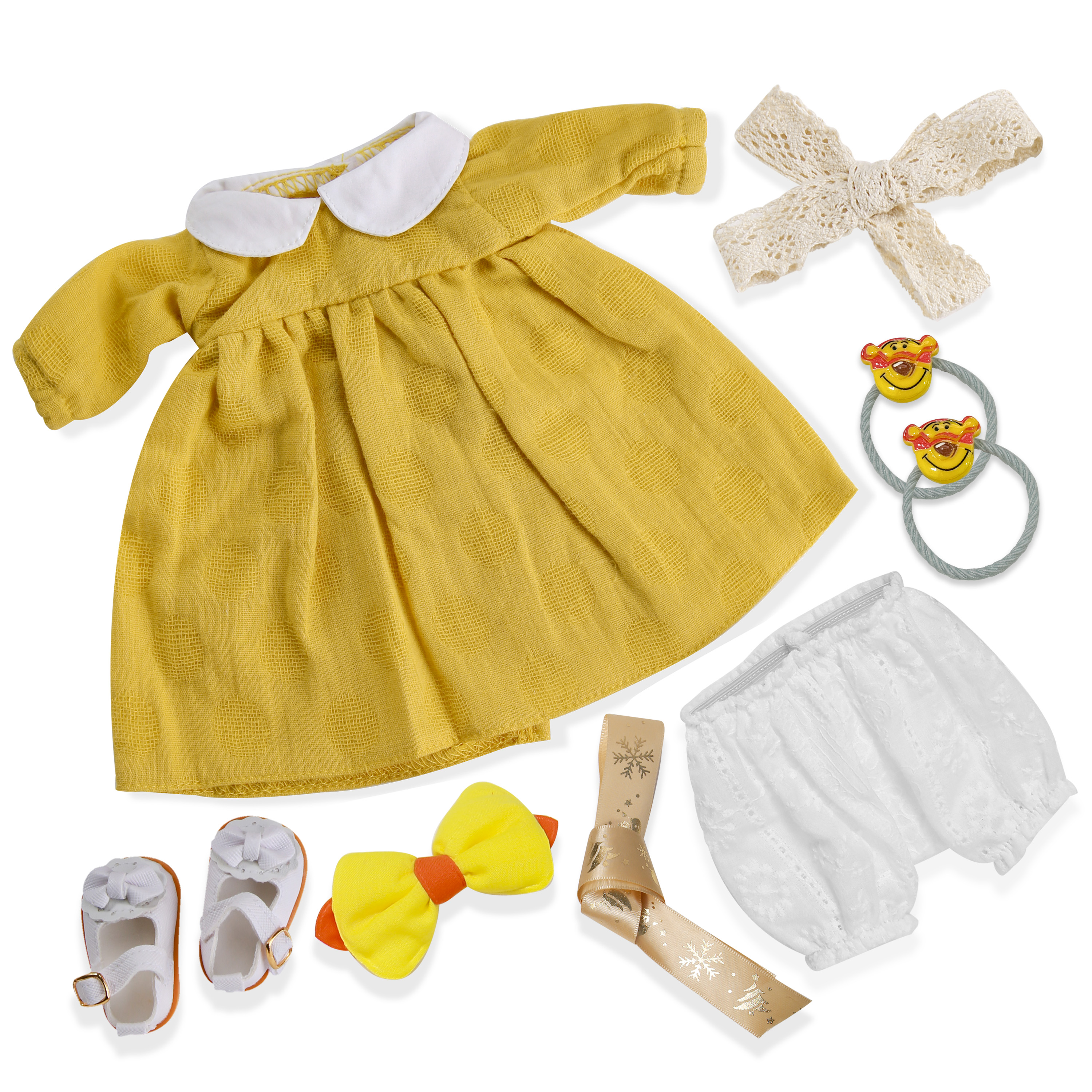 Girls Birthday Gift-Handmade Waldorf Doll Clothes Set with Box (12 Inch)