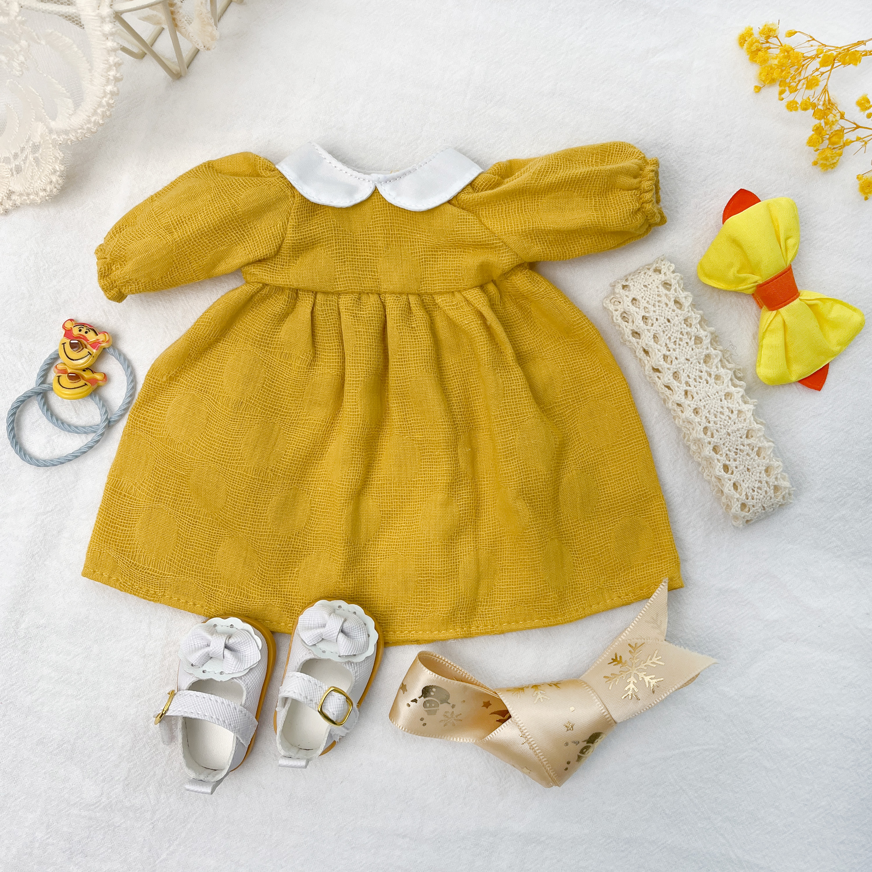 Girls Birthday Gift-Handmade Waldorf Doll Clothes Set with Box (12 Inch)