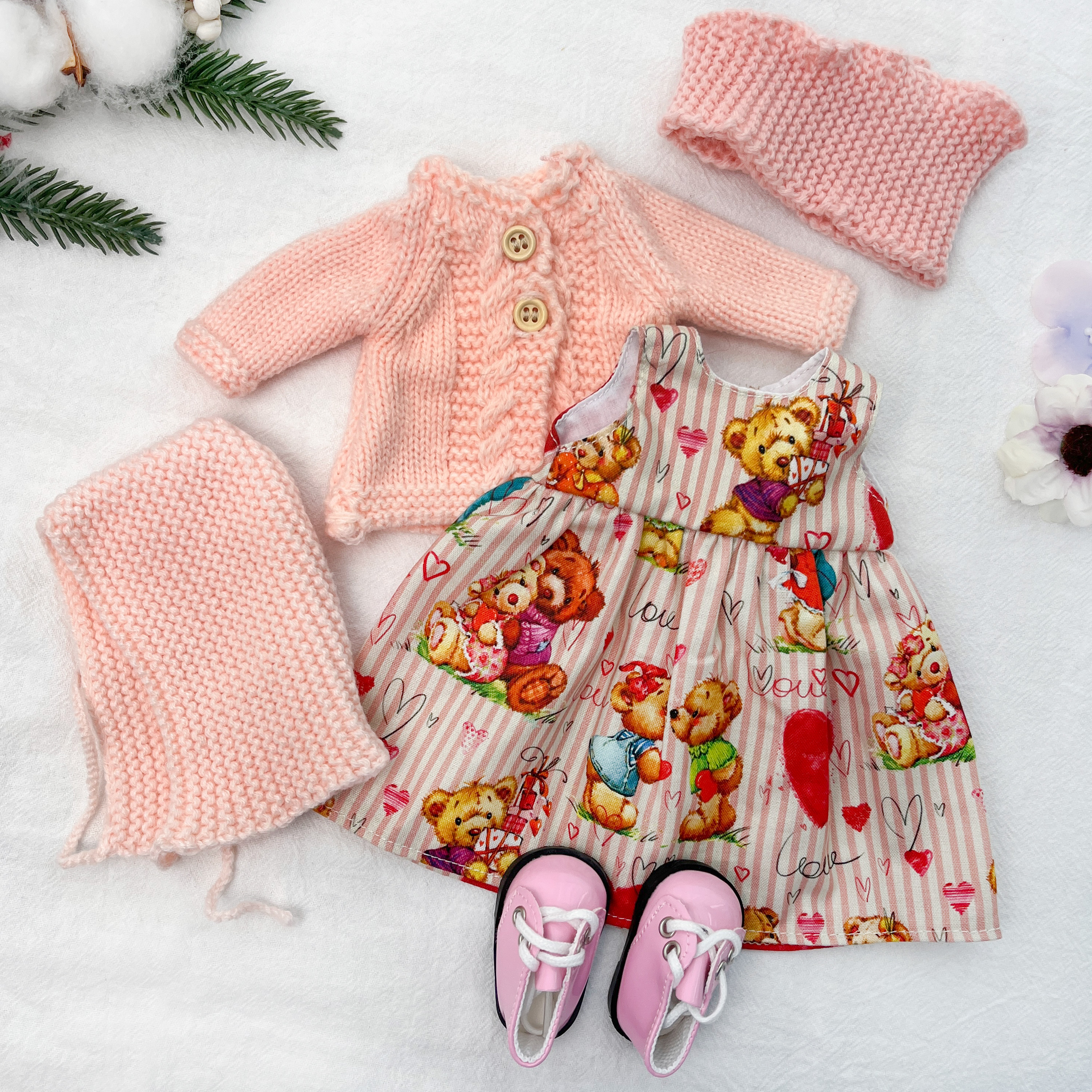 12 Inch Handmade Doll Clothes for Waldorf Dolls-Ideal Girls Gift