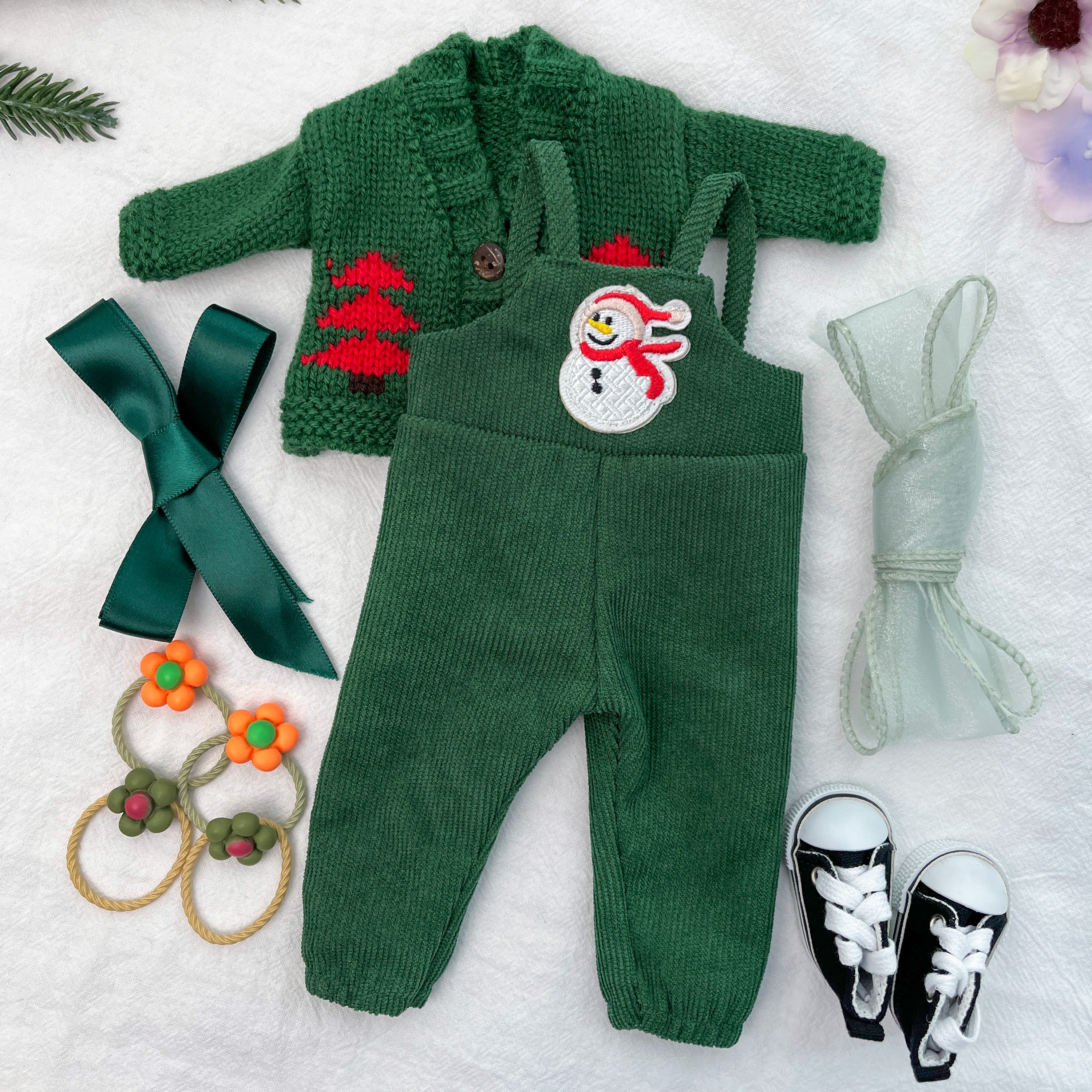 Handmade Waldorf Doll Accessories 12 Inch Clothing Set with Gift Box