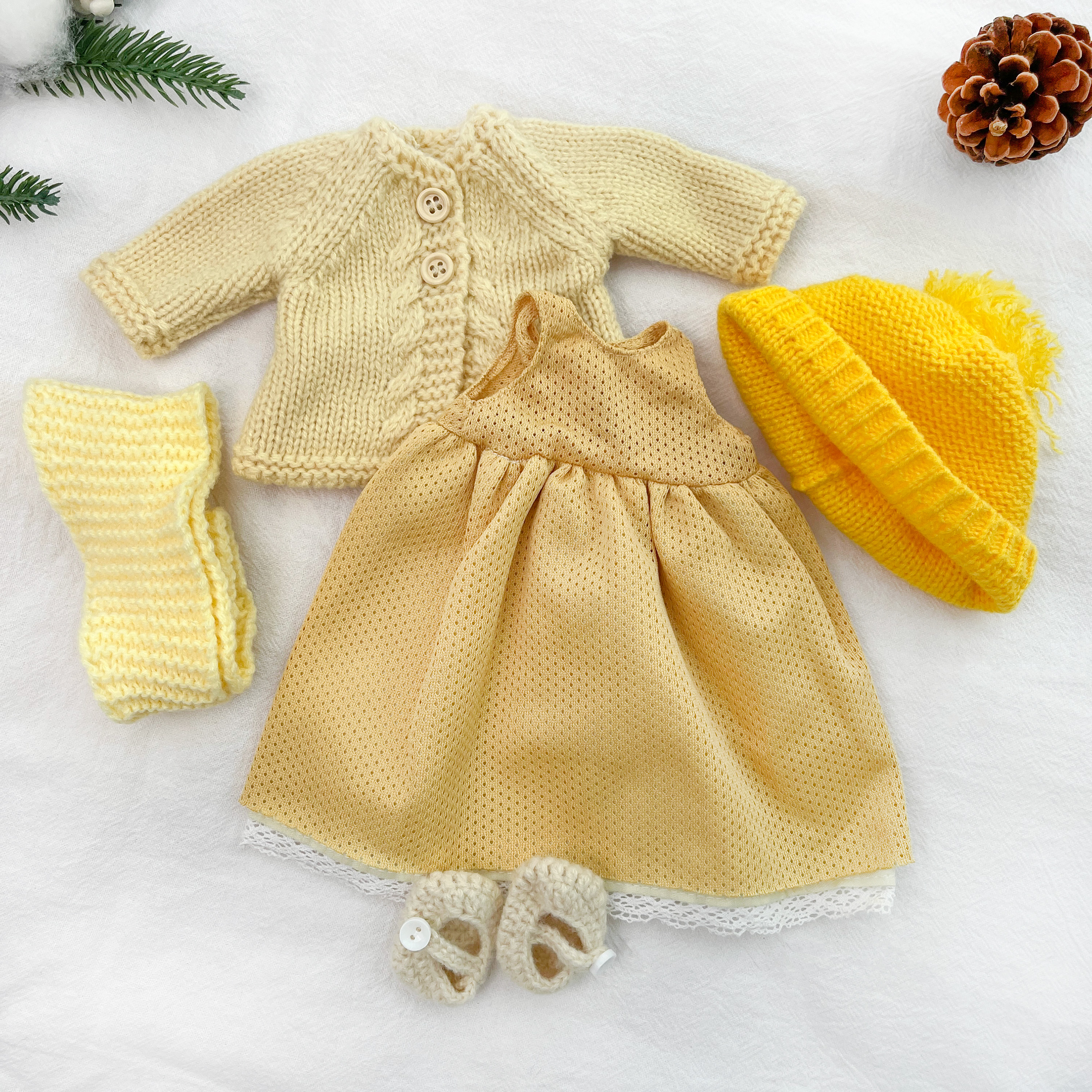 Waldorf-Inspired Handmade Doll Clothes-12 Inch Outfit Gift Set