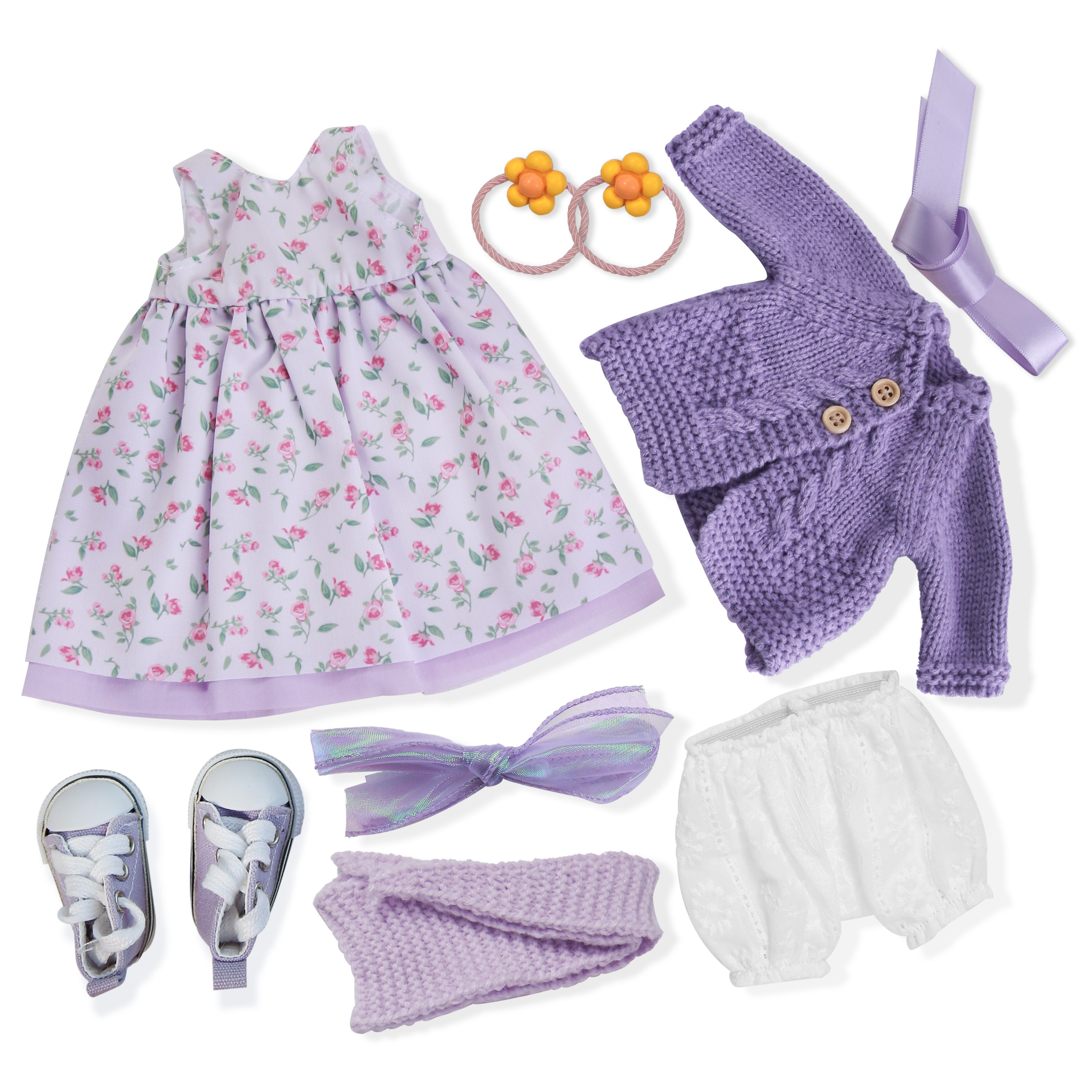 Girls Doll Gift Idea –12 Inch Handmade Waldorf Clothing in Gift Box