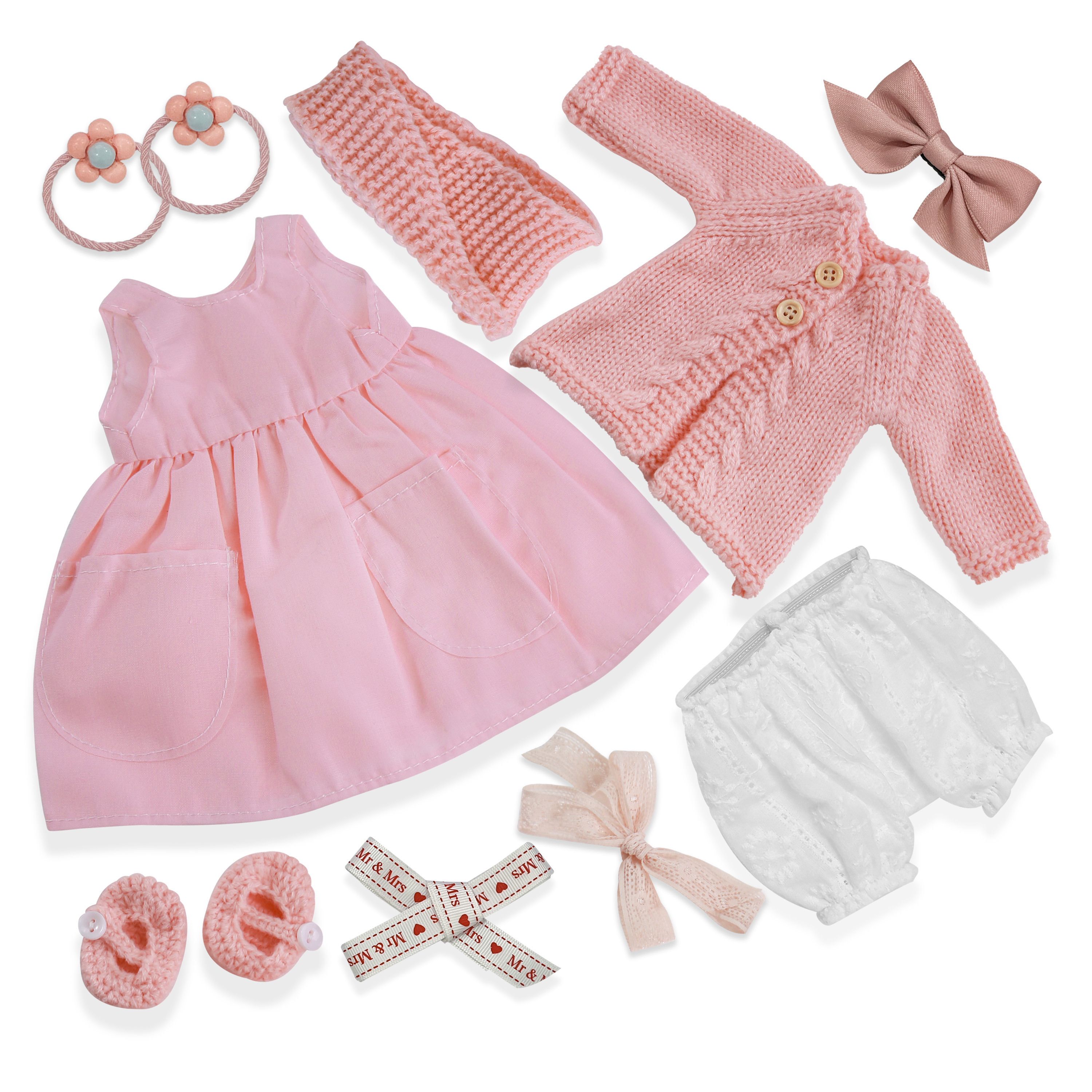 Premium Handmade 12 –Waldorf Doll Clothes-Thoughtful Gift for Kids