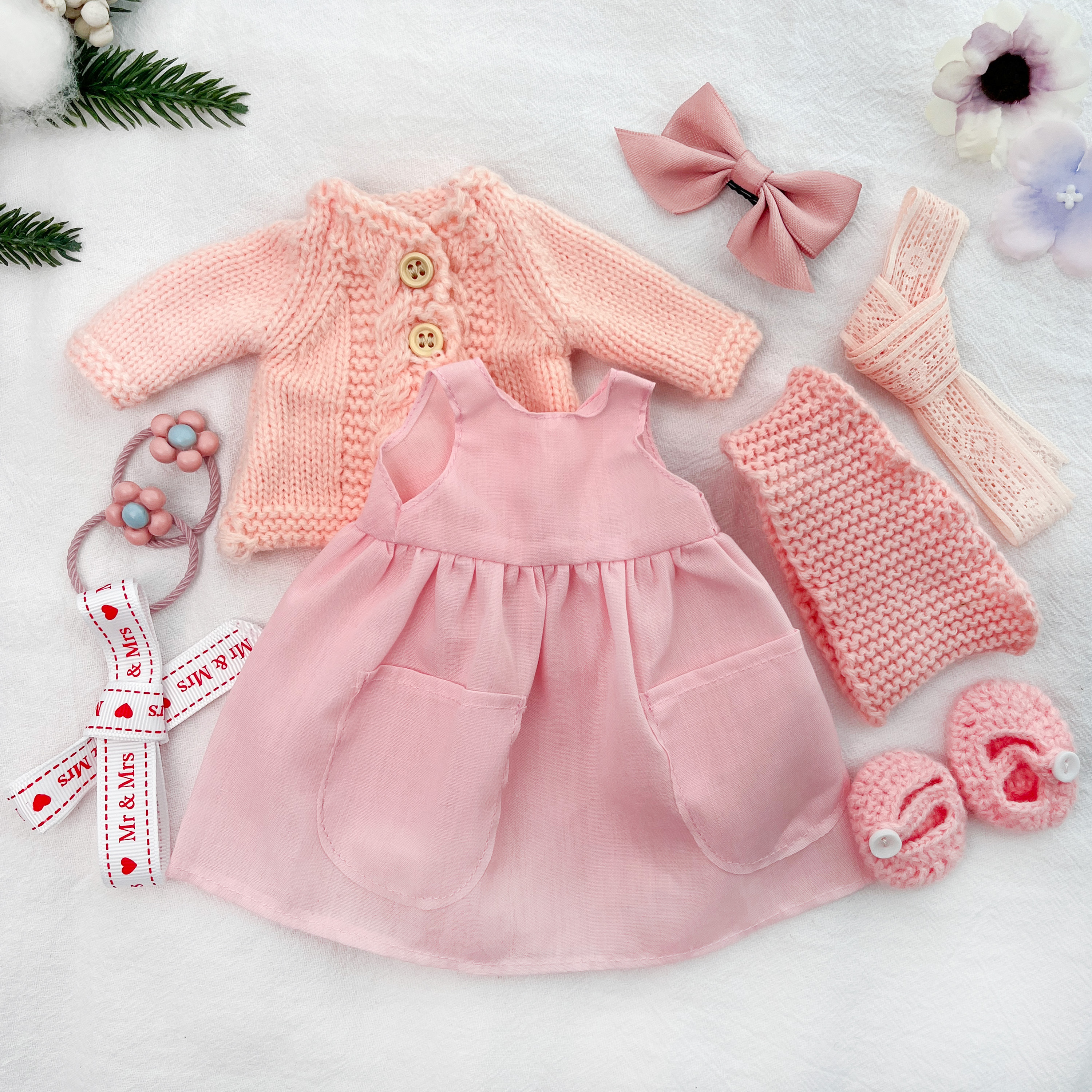 Premium Handmade 12 –Waldorf Doll Clothes-Thoughtful Gift for Kids