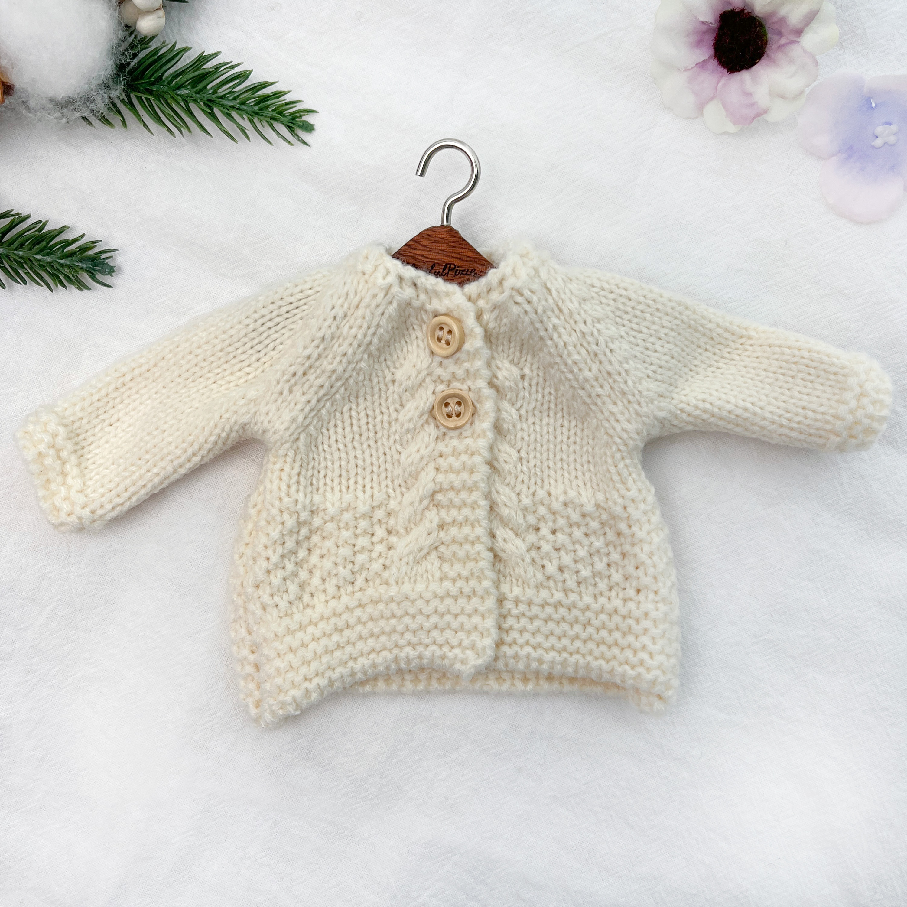 Unique Handmade Waldorf Doll Outfit-12 Inch Clothing Gift for Girls