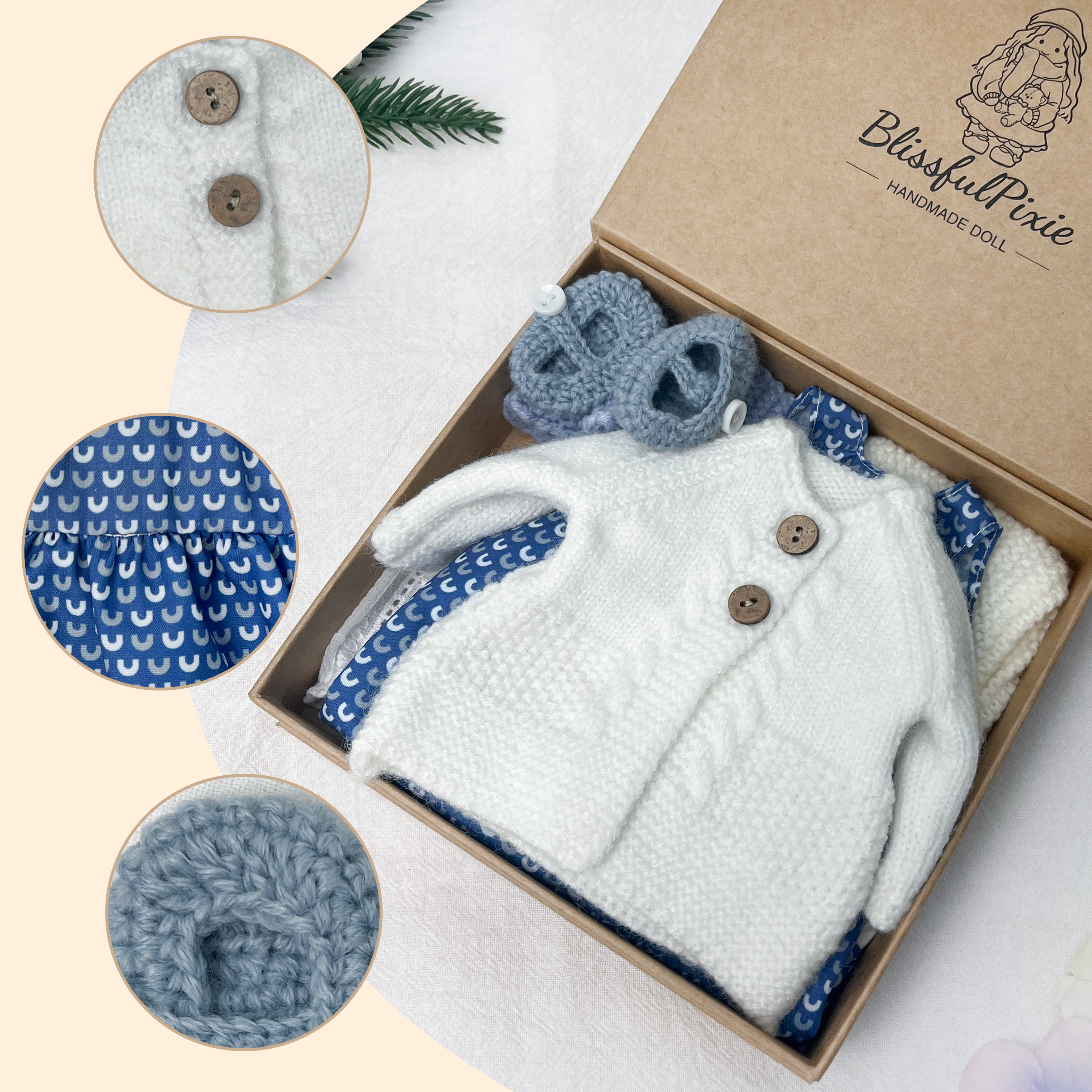 Cute Waldorf Doll Clothes – Handmade Outfits for 12'' Dolls