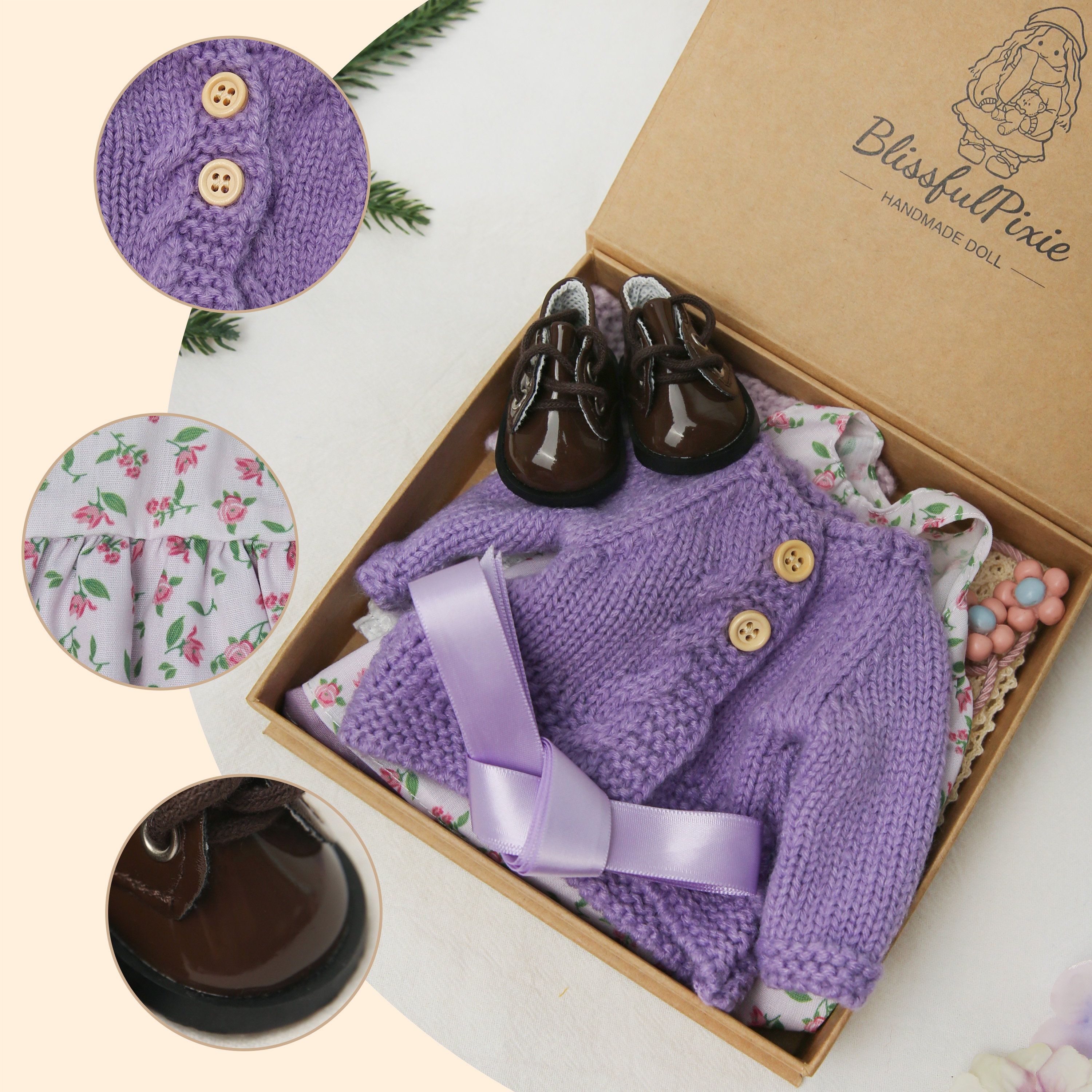 Unique Handmade Clothes for Waldorf Dolls – 12 Inch Size