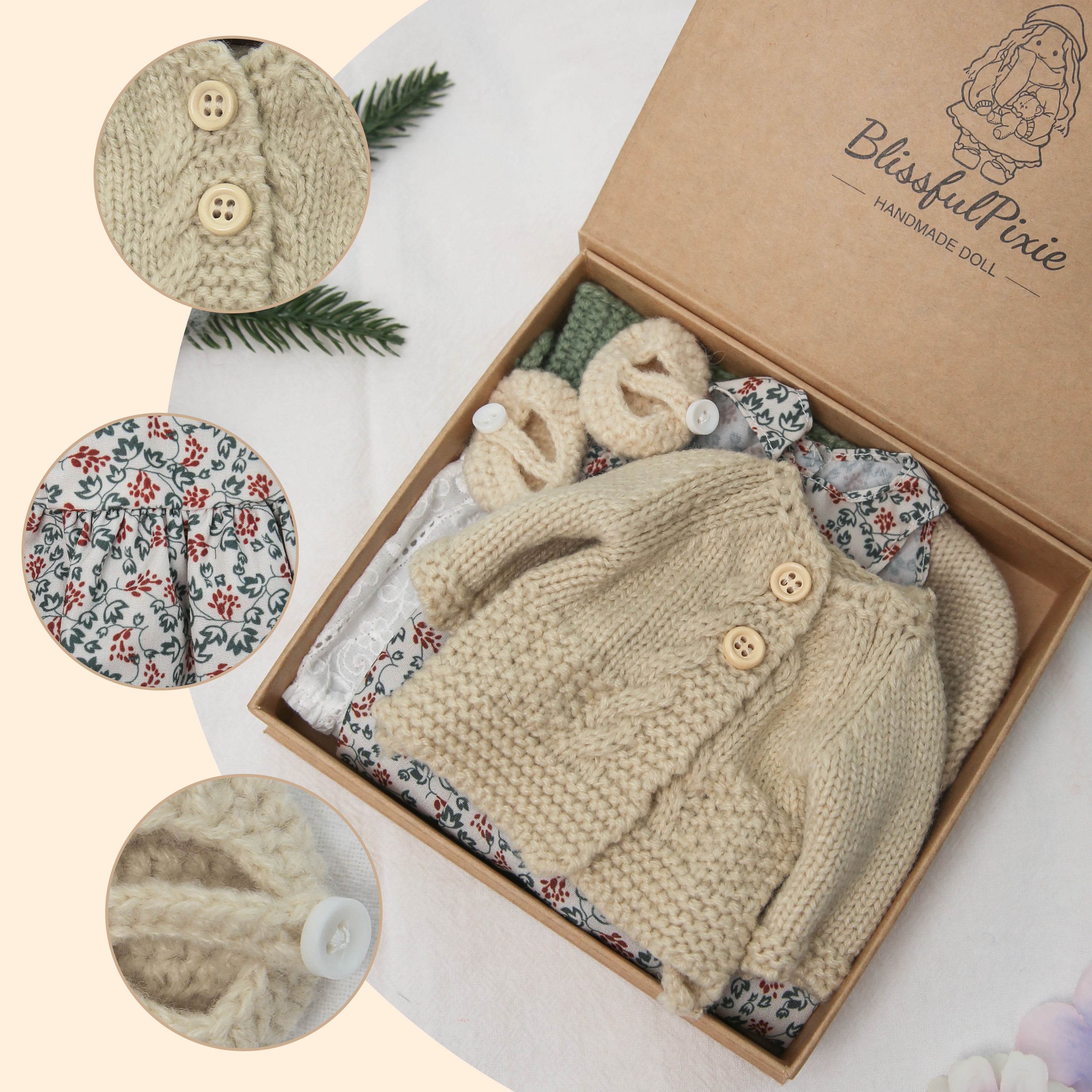 Handmade 12 Inch Waldorf Doll Dresses – Cute Gift for Girls