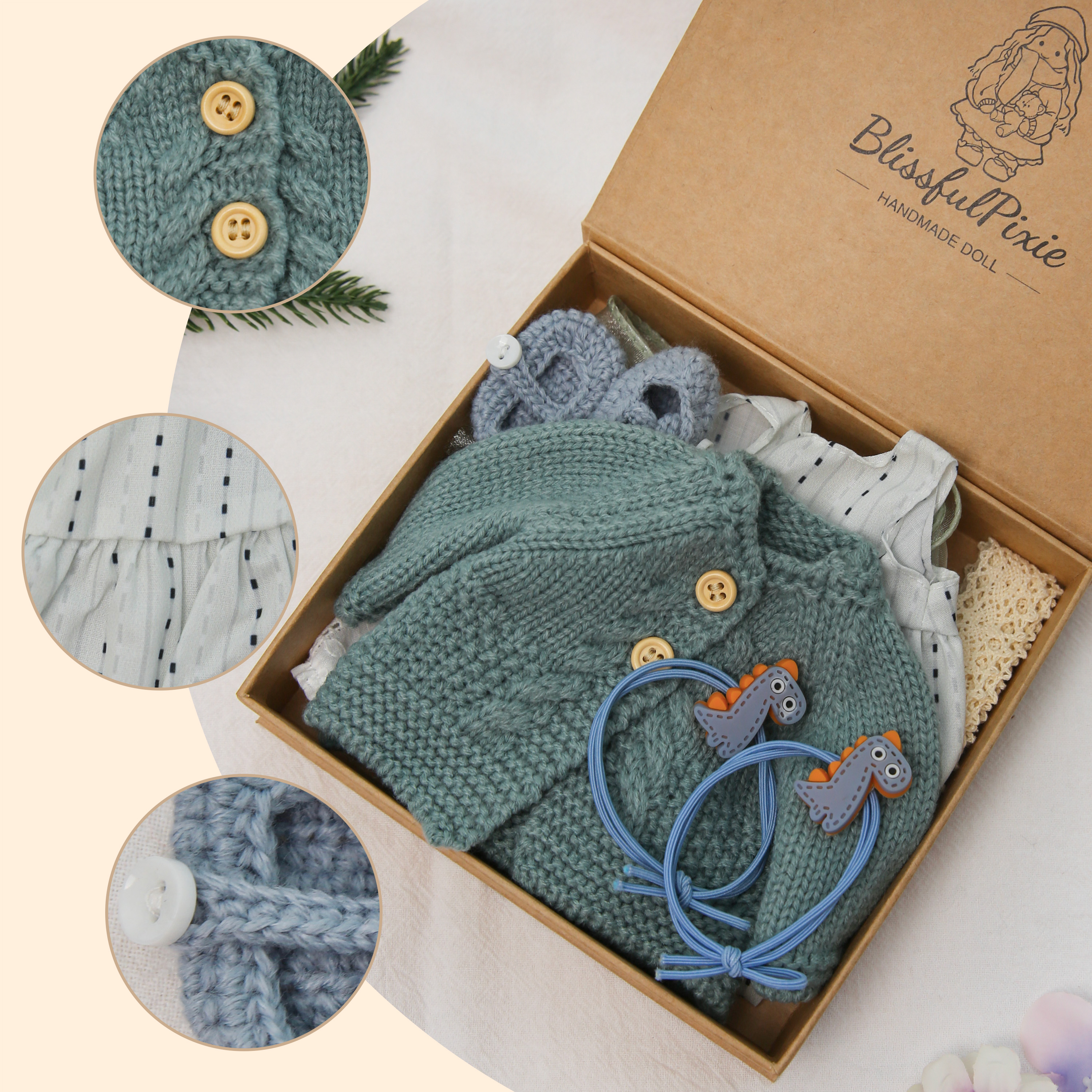 Adorable Handmade Doll Clothes – Fit 12 Inch Waldorf Dolls