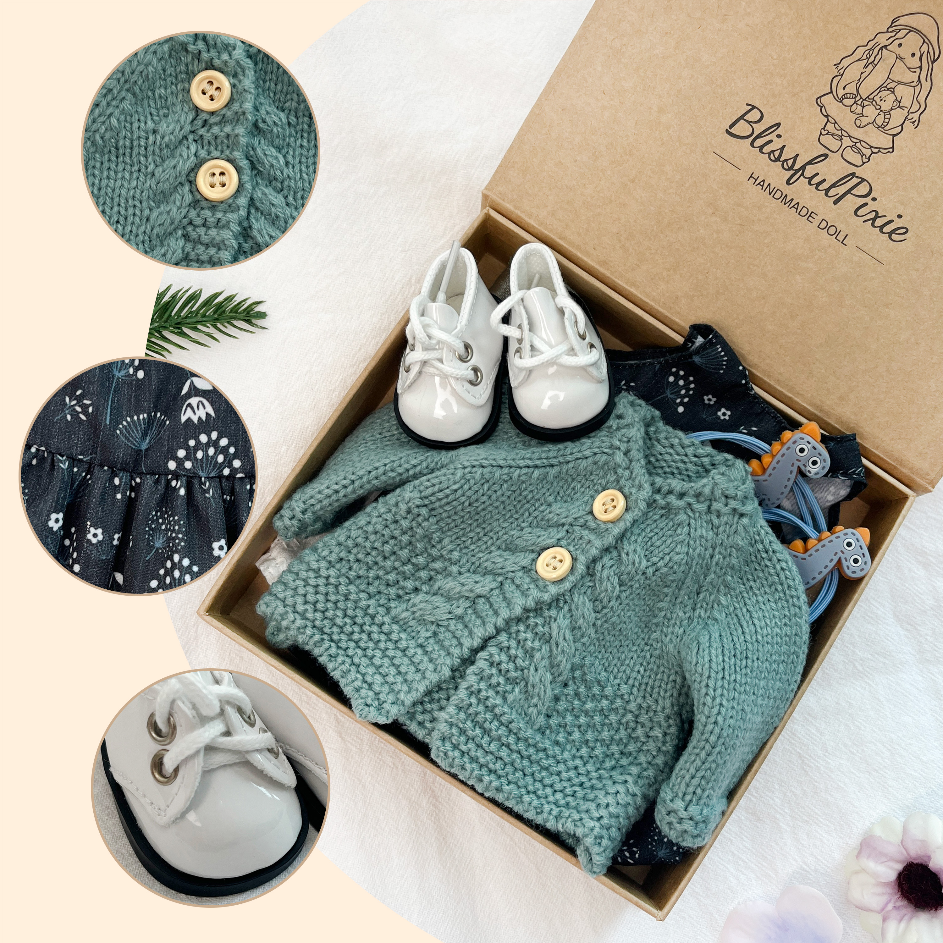 Handmade 12 Inch Waldorf Doll Clothes – Ideal for Birthday Gifts