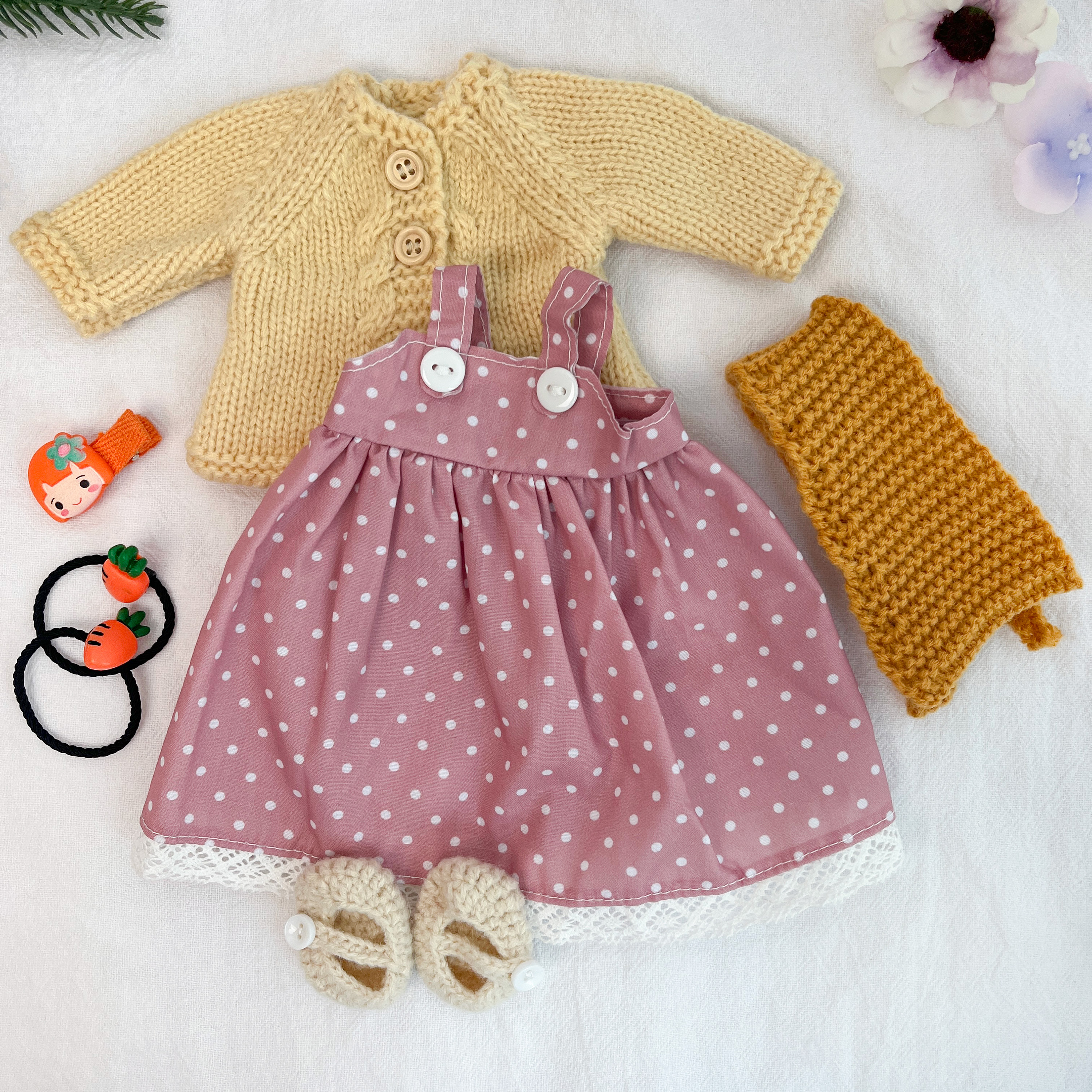 Beautiful Handmade Clothes for 12 Inch Waldorf Dolls