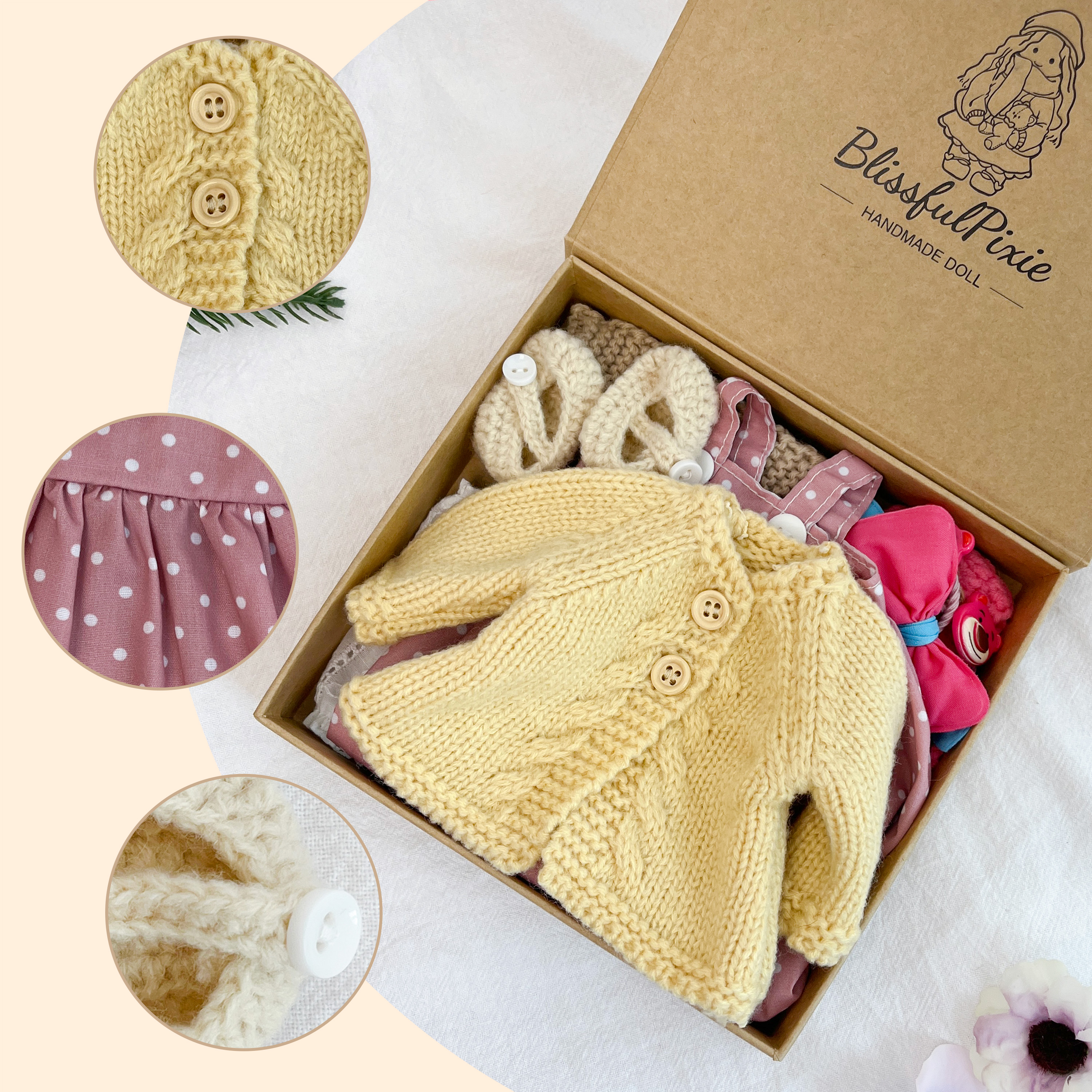 Unique Waldorf Doll Outfits – Handmade for 12 Inch Dolls