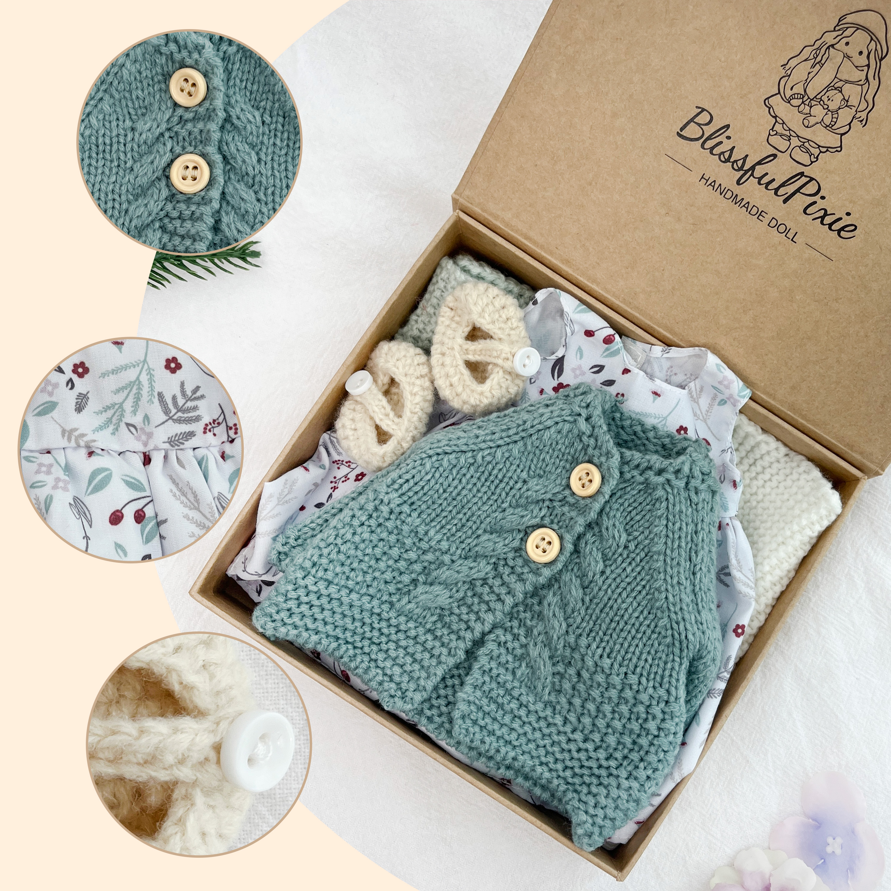 Lovely Handmade Clothes for 12” Waldorf Dolls – Great for Gifting