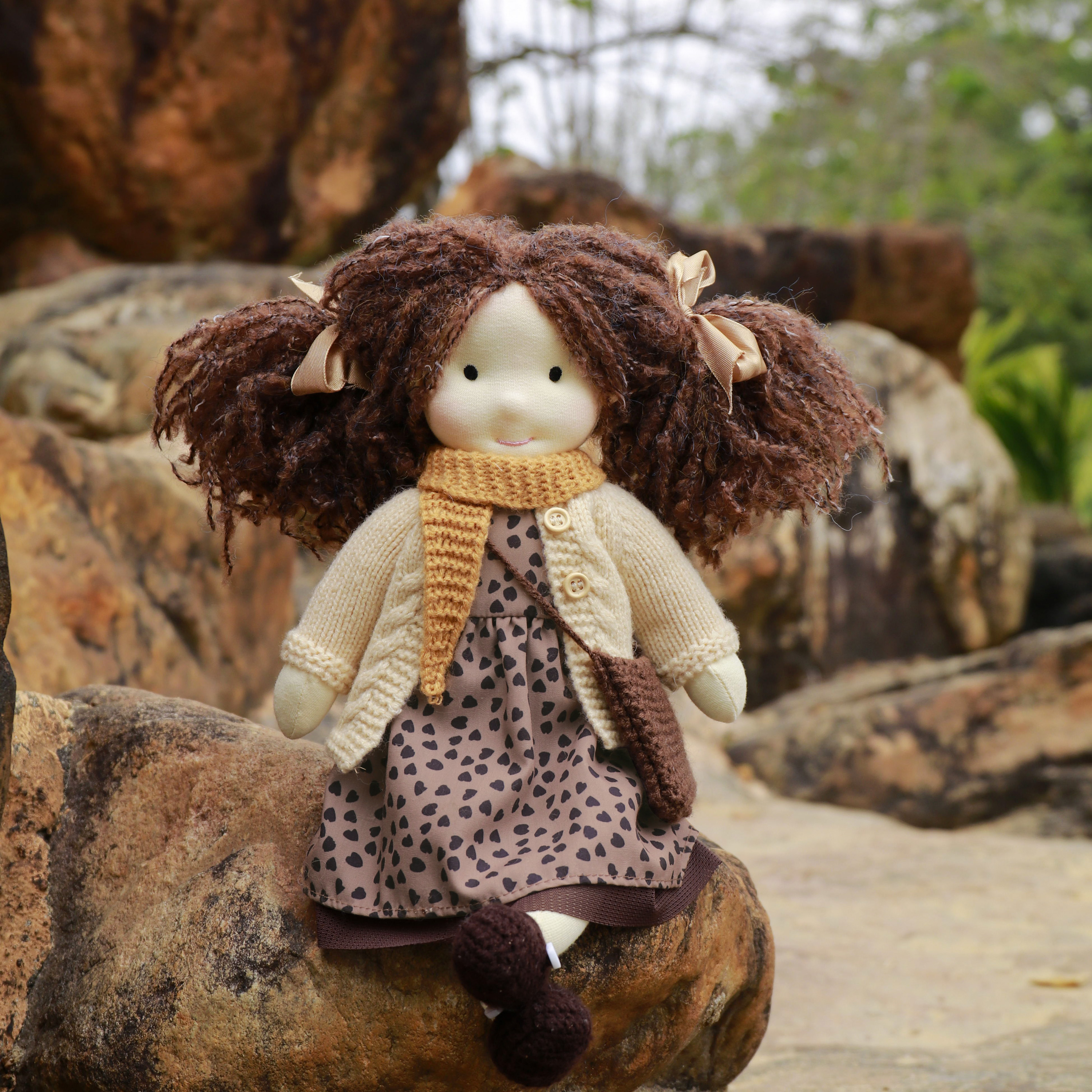 BlissfulPixie 12" Waldorf Handmade Doll-Ballerina 