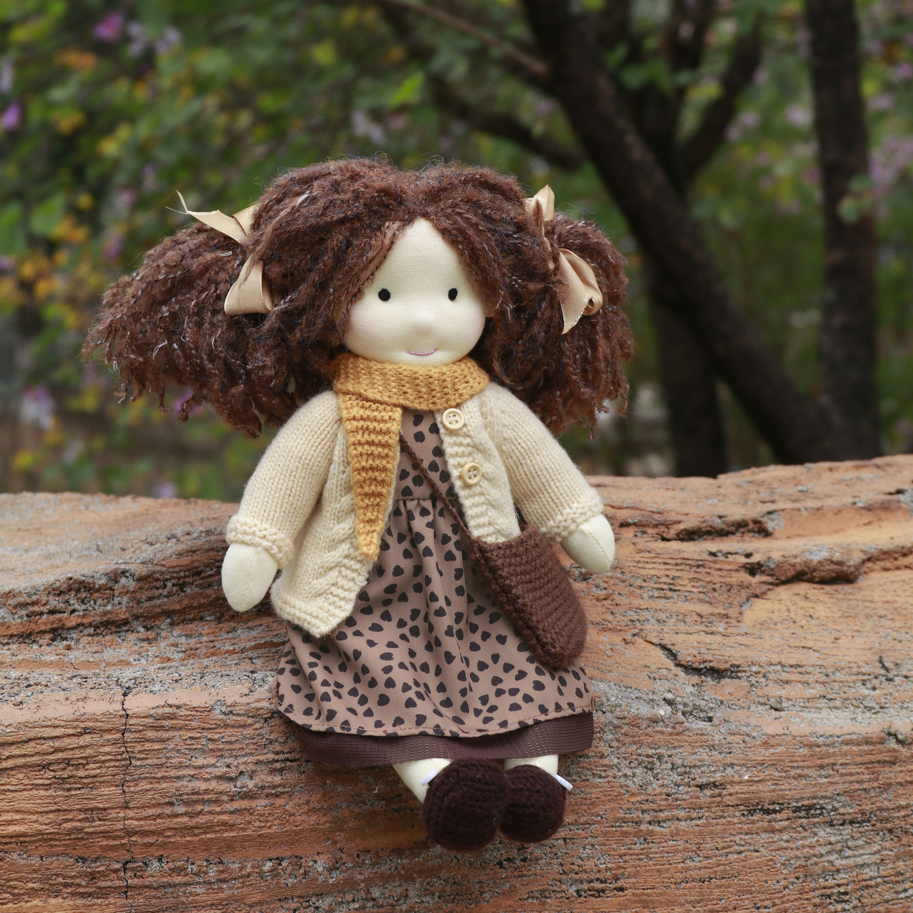 BlissfulPixie 12" Waldorf Handmade Doll-Ballerina 