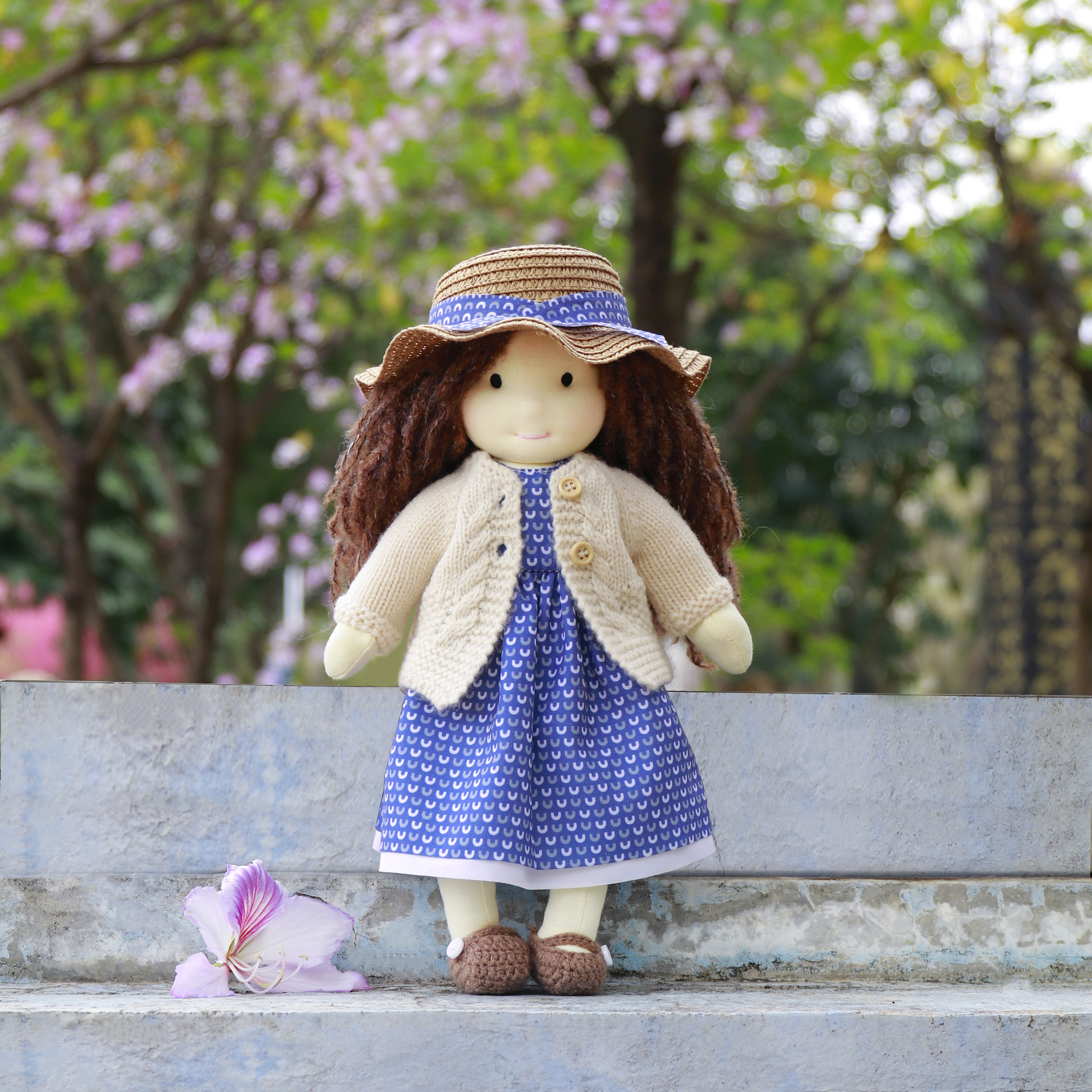 BlissfulPixie 12" Waldorf Handmade Doll-Basia