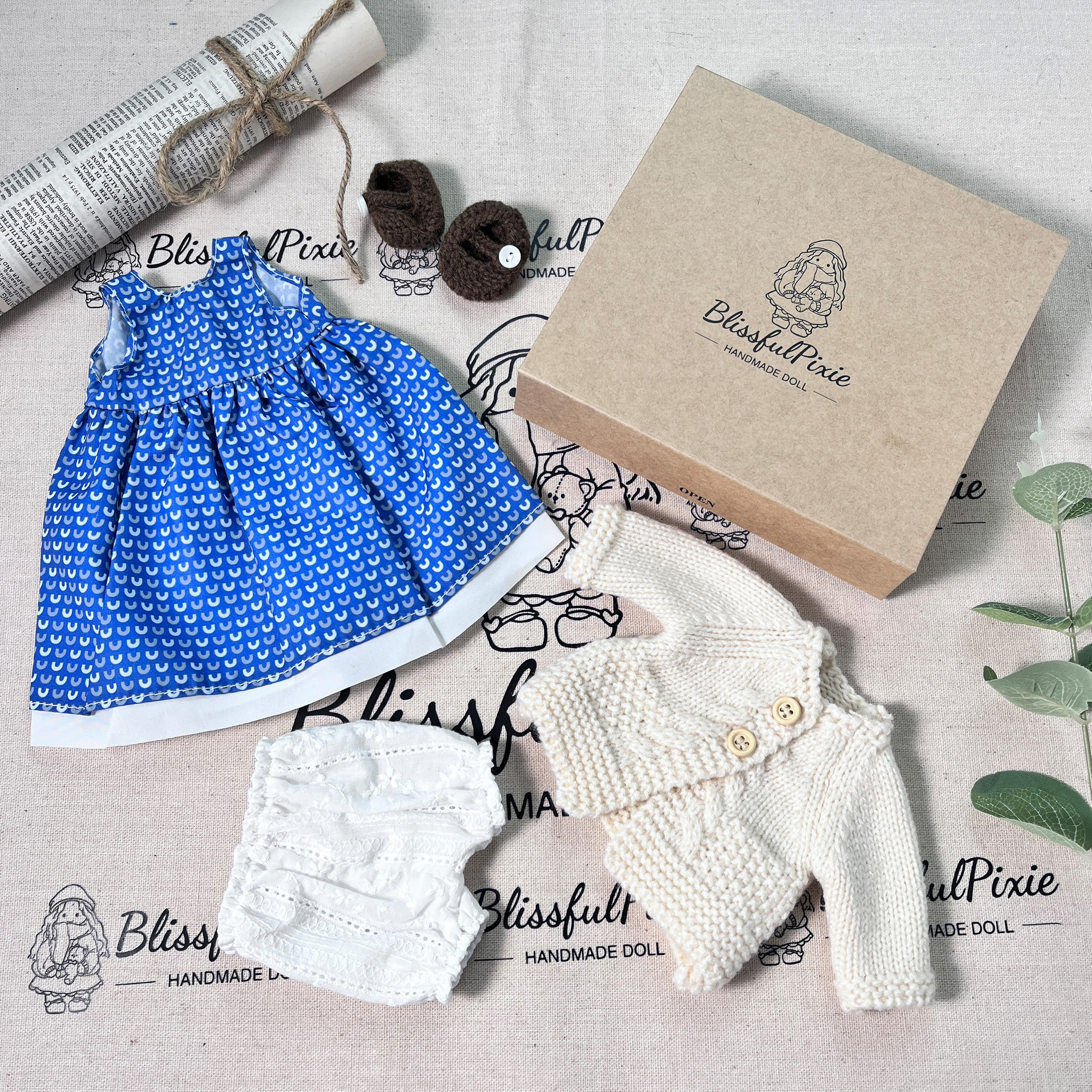 BlissfulPixie 12" Waldorf Handmade Doll-Basia