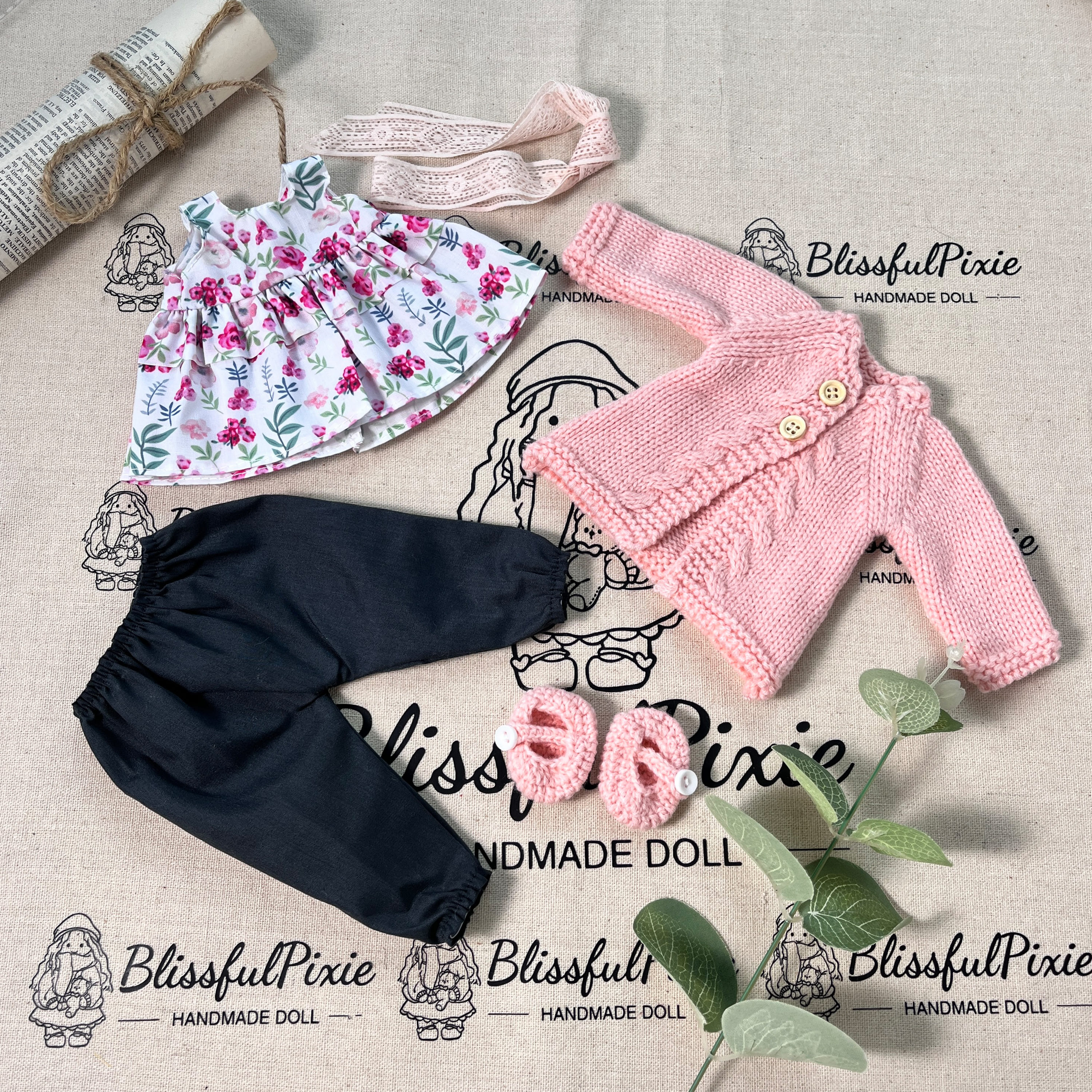 BlissfulPixie 12" Waldorf Handmade Doll-Elsee