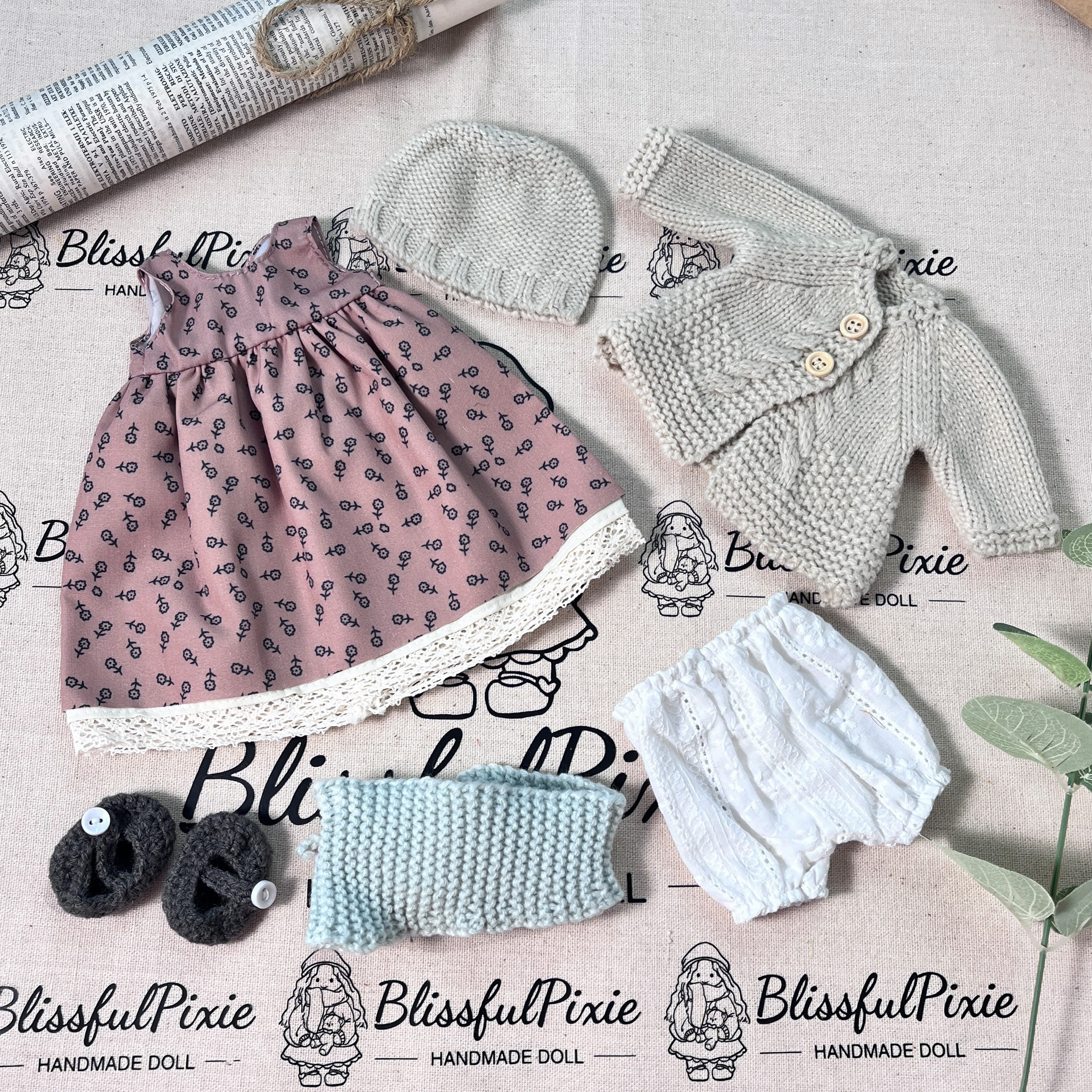 BlissfulPixie 12" Waldorf Handmade Doll-Kaida 