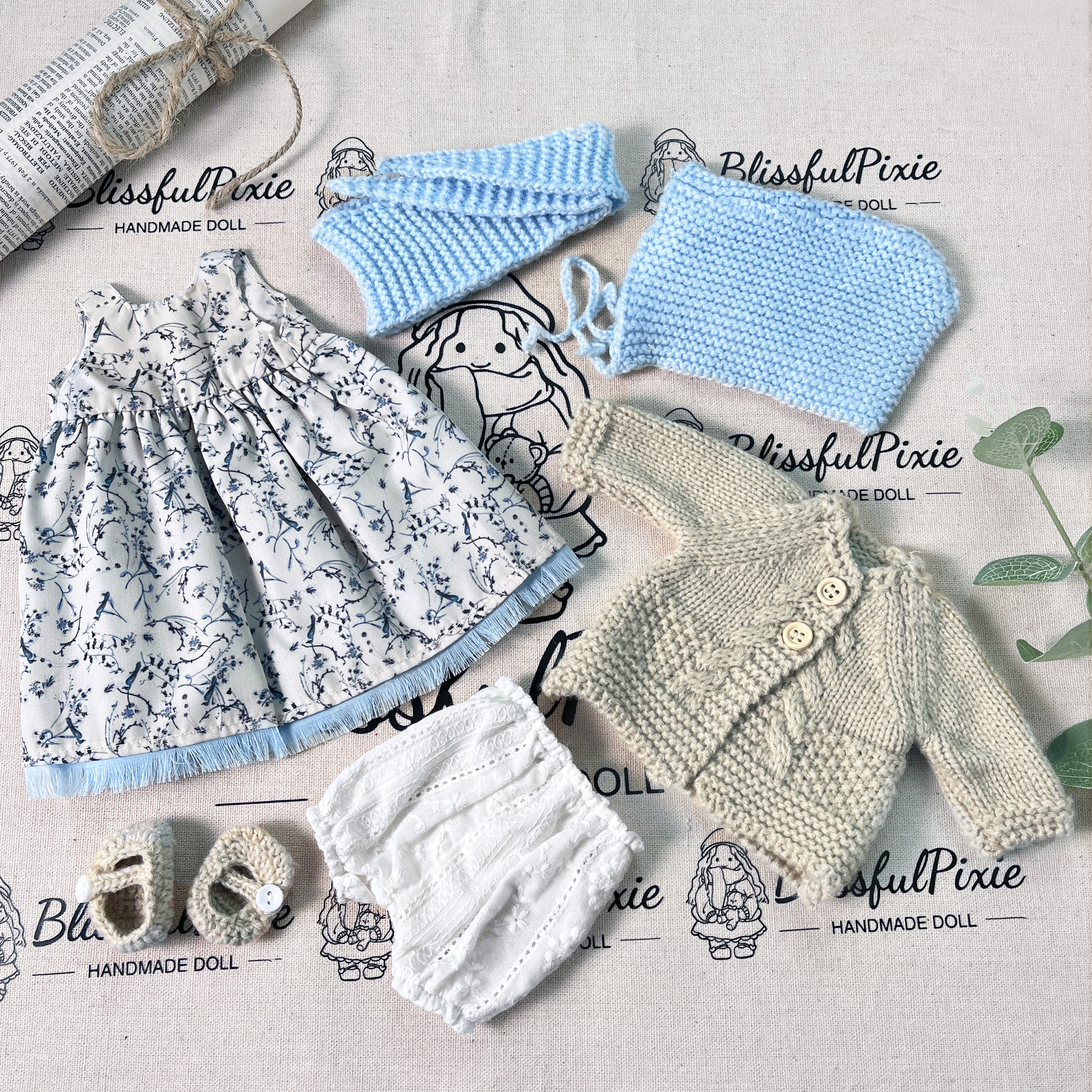 BlissfulPixie 12" Waldorf Handmade Doll-Kate 