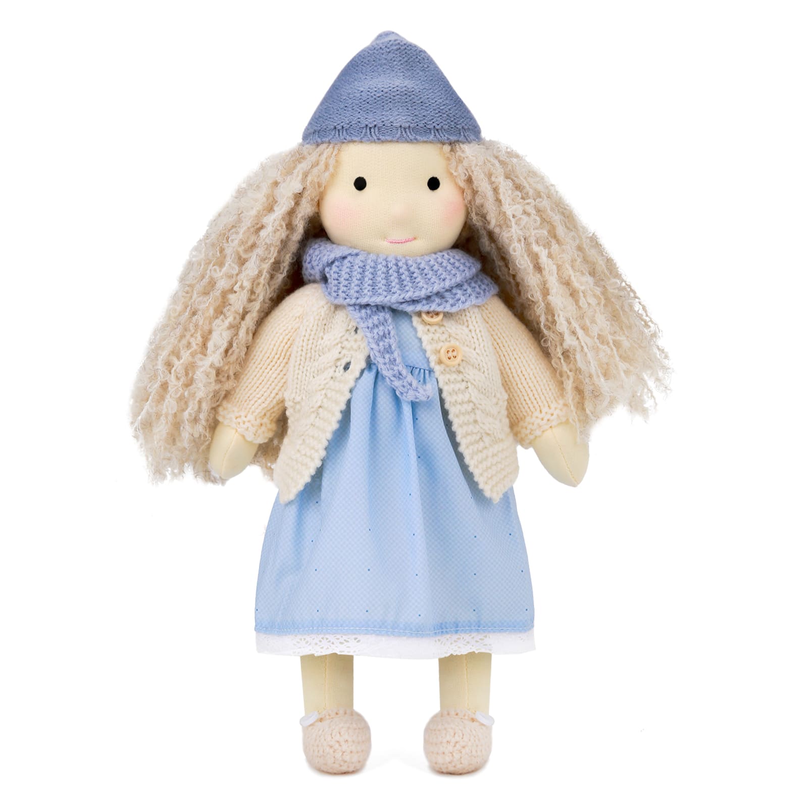 BlissfulPixie 12" Waldorf Handmade Doll Clothing Set Baby Girl Clothes Washable