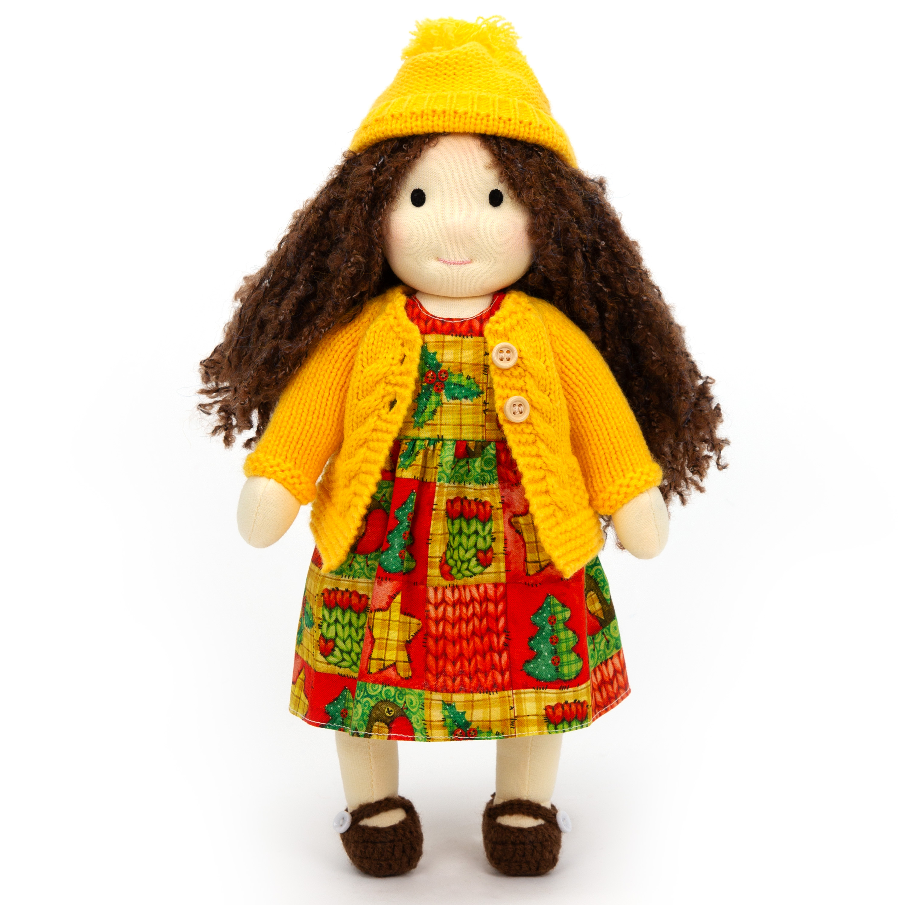 BlissfulPixie 12" Waldorf Handmade Doll Clothing Set Baby Girl Clothes Washable