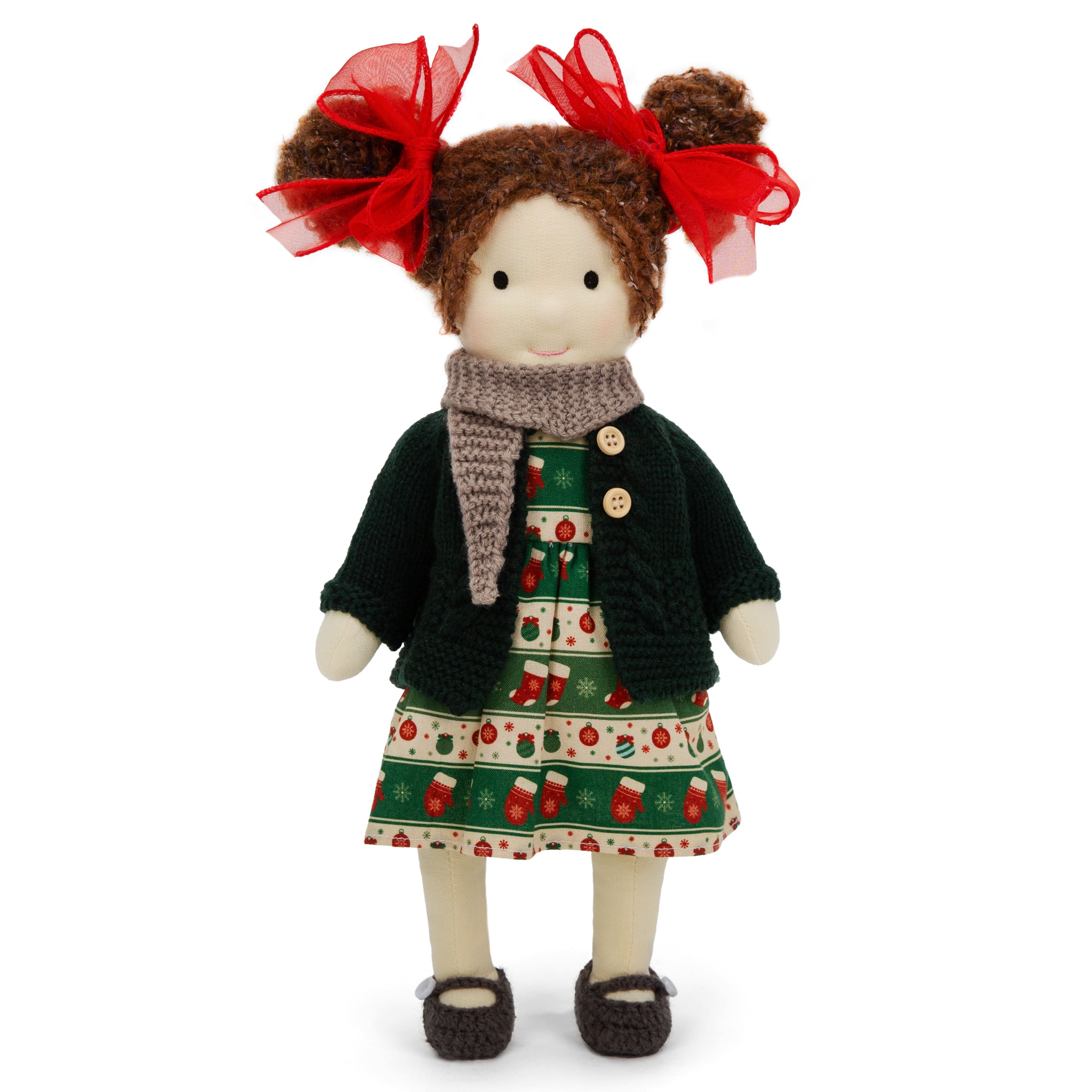 BlissfulPixie 12" Waldorf Handmade Doll Clothing Set Baby Girl Clothes Washable