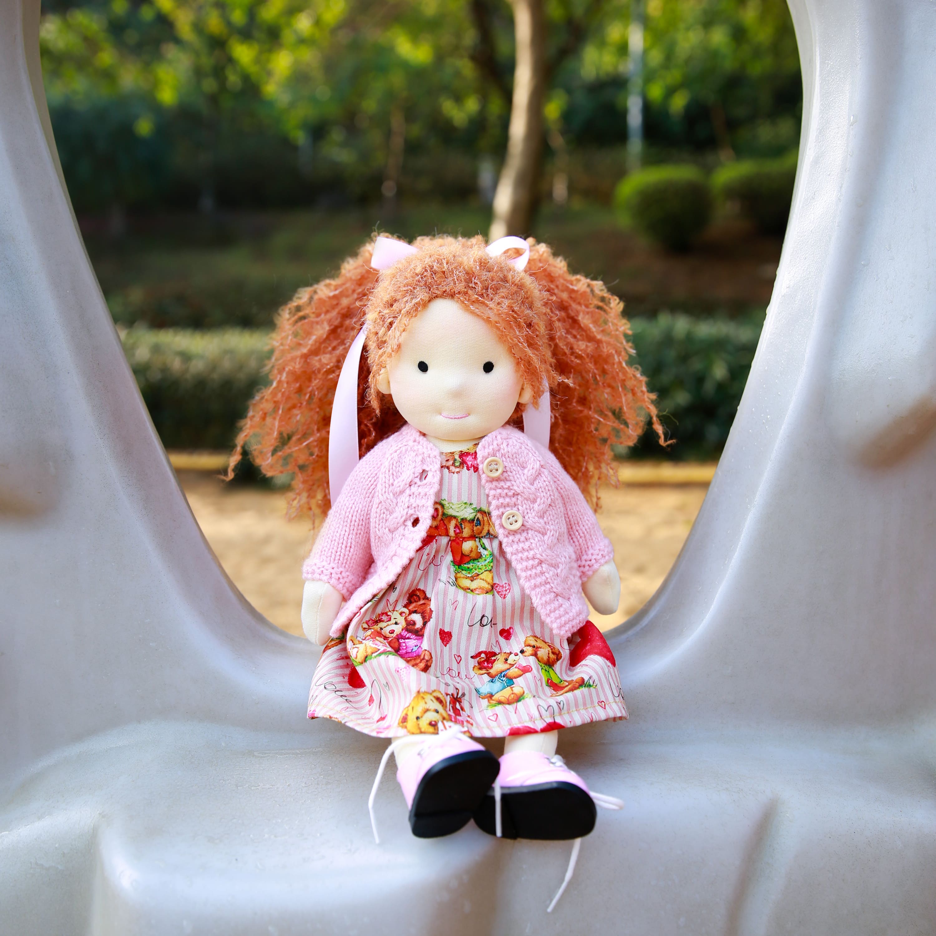 BlissfulPixie 12" Waldorf Handmade Doll - Autumn