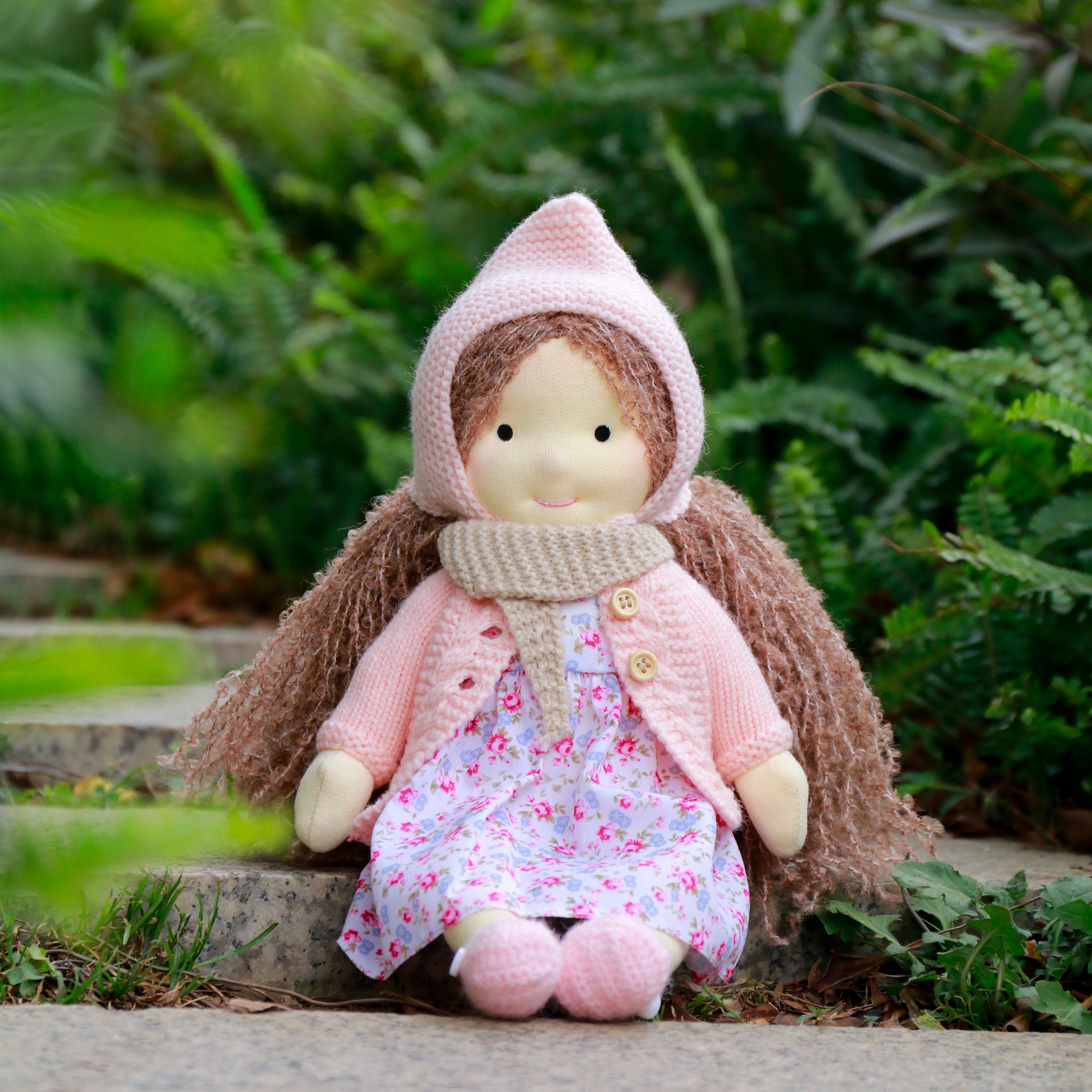 BlissfulPixie 12" Waldorf Handmade Doll-Luna 