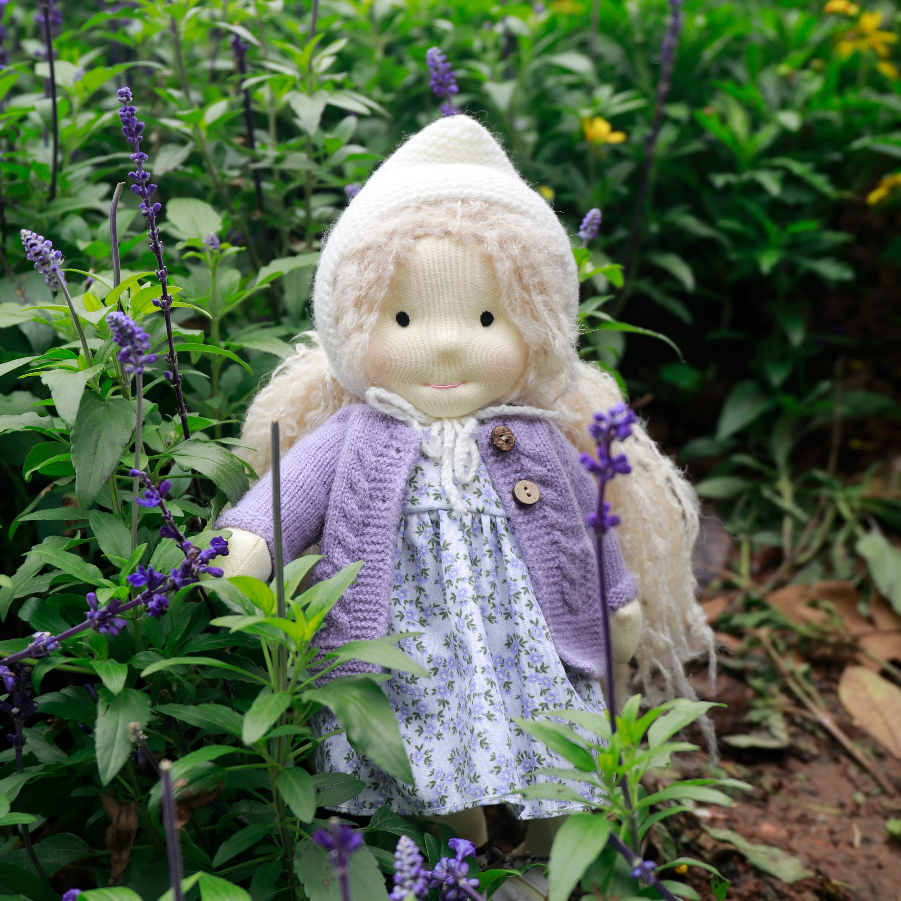 BlissfulPixie 12" Waldorf Handmade Doll-Bunny 