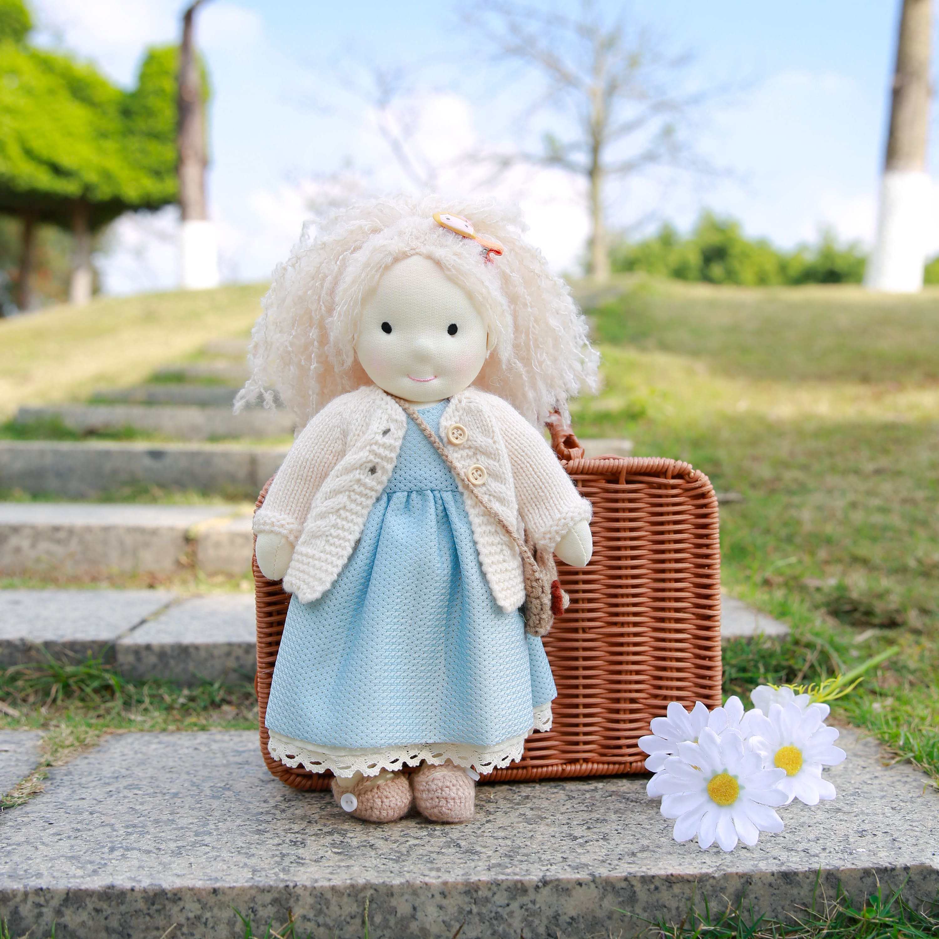 BlissfulPixie 12" Waldorf Handmade Doll-Kayla