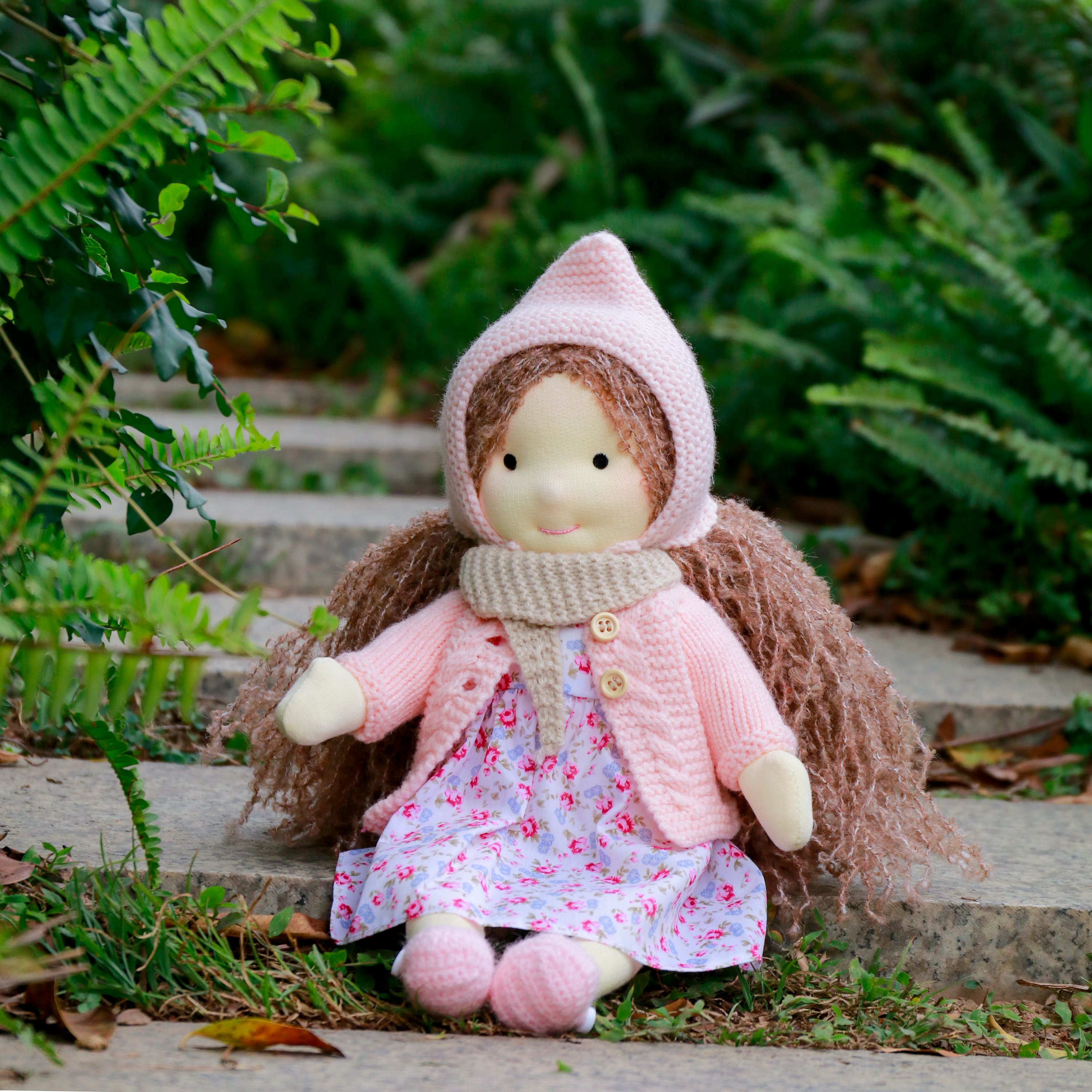 BlissfulPixie 12" Waldorf Handmade Doll-Luna 