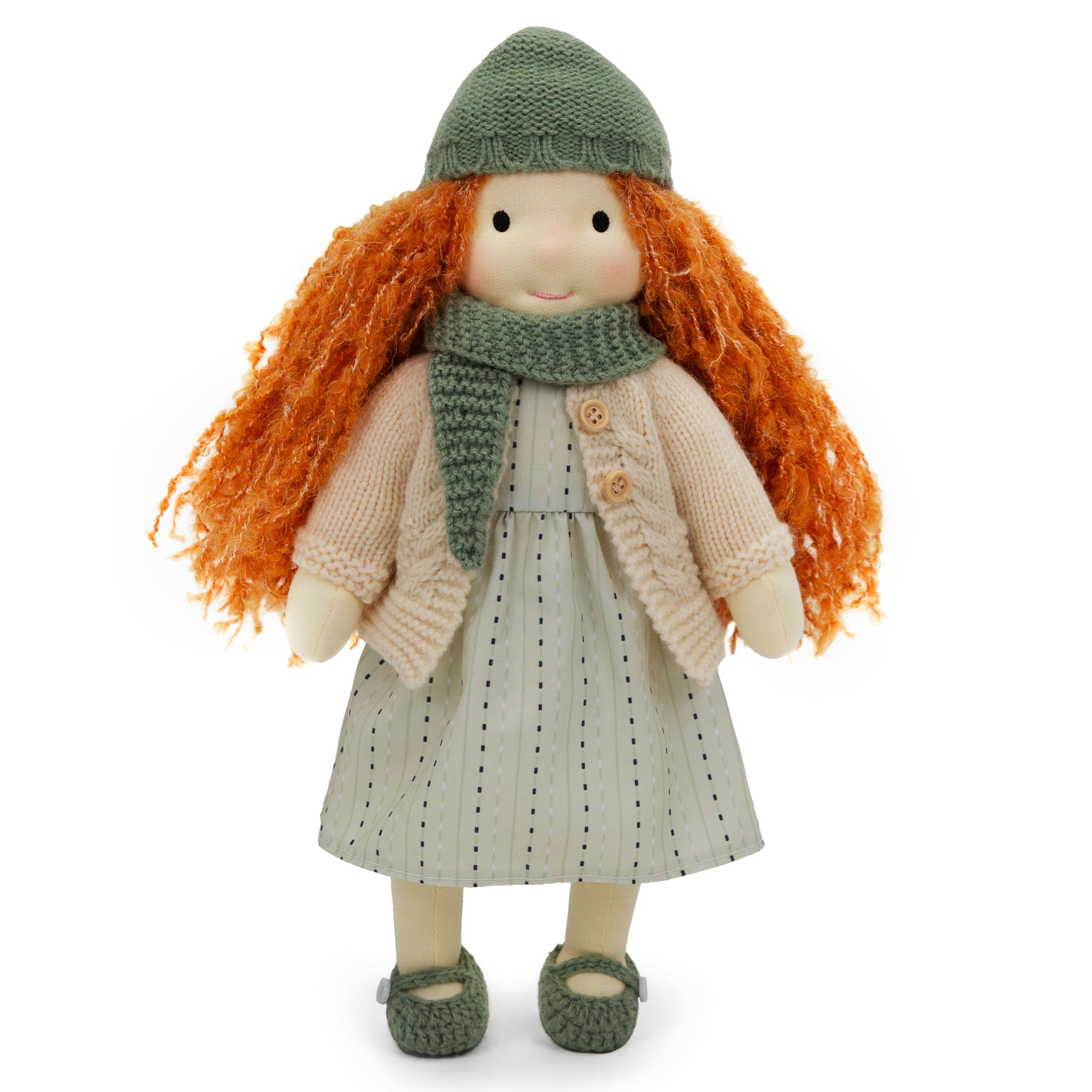 BlissfulPixie 12" Waldorf Handmade Doll Clothing Set Baby Girl Clothes Washable