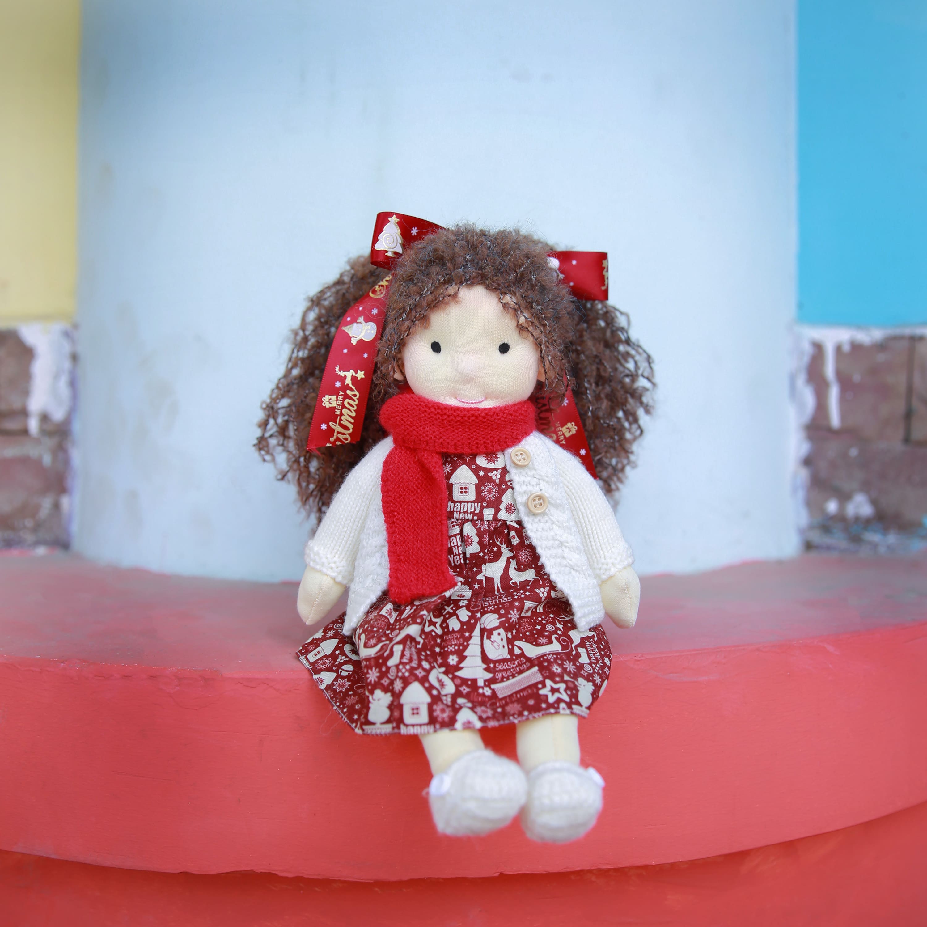 BlissfulPixie 12" Waldorf Handmade Doll - Eva 