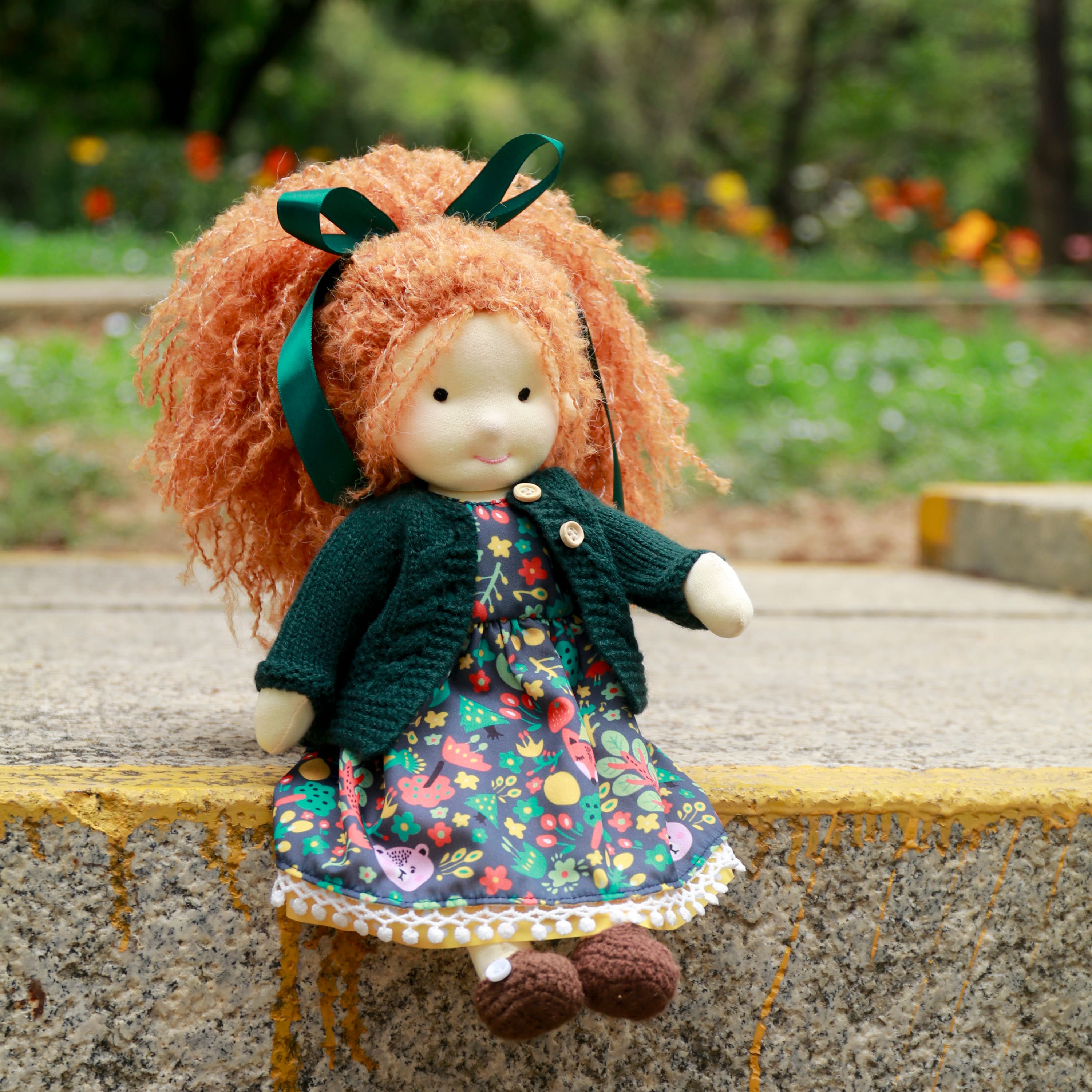 BlissfulPixie 12" Waldorf Handmade Doll-Hanne 